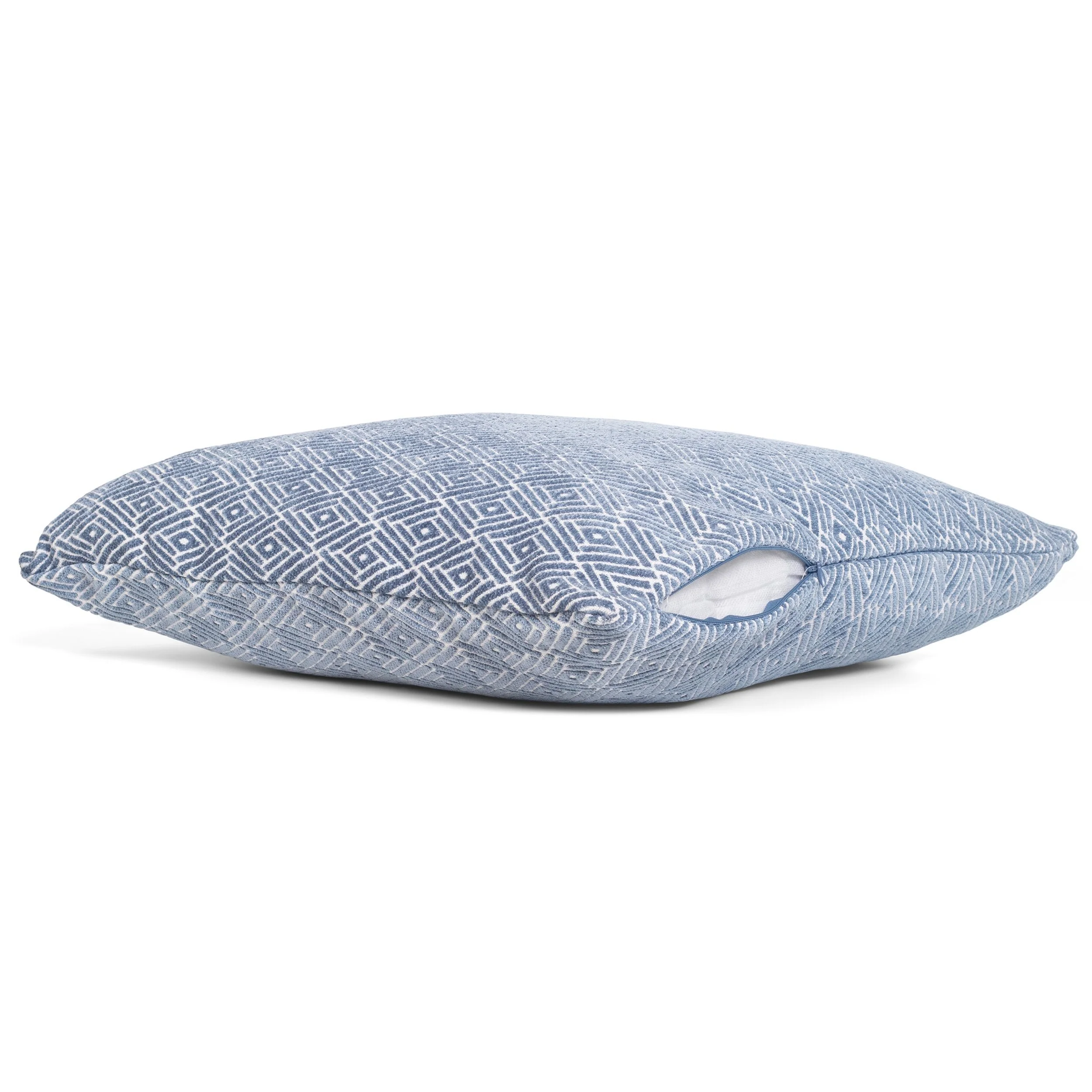 Liv - Coussin décoratif en lin - Bleu 50x50 cm - Image 3