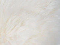Coussin en véritable peau d’agneau - Blanc Ø35 cm - Image 2