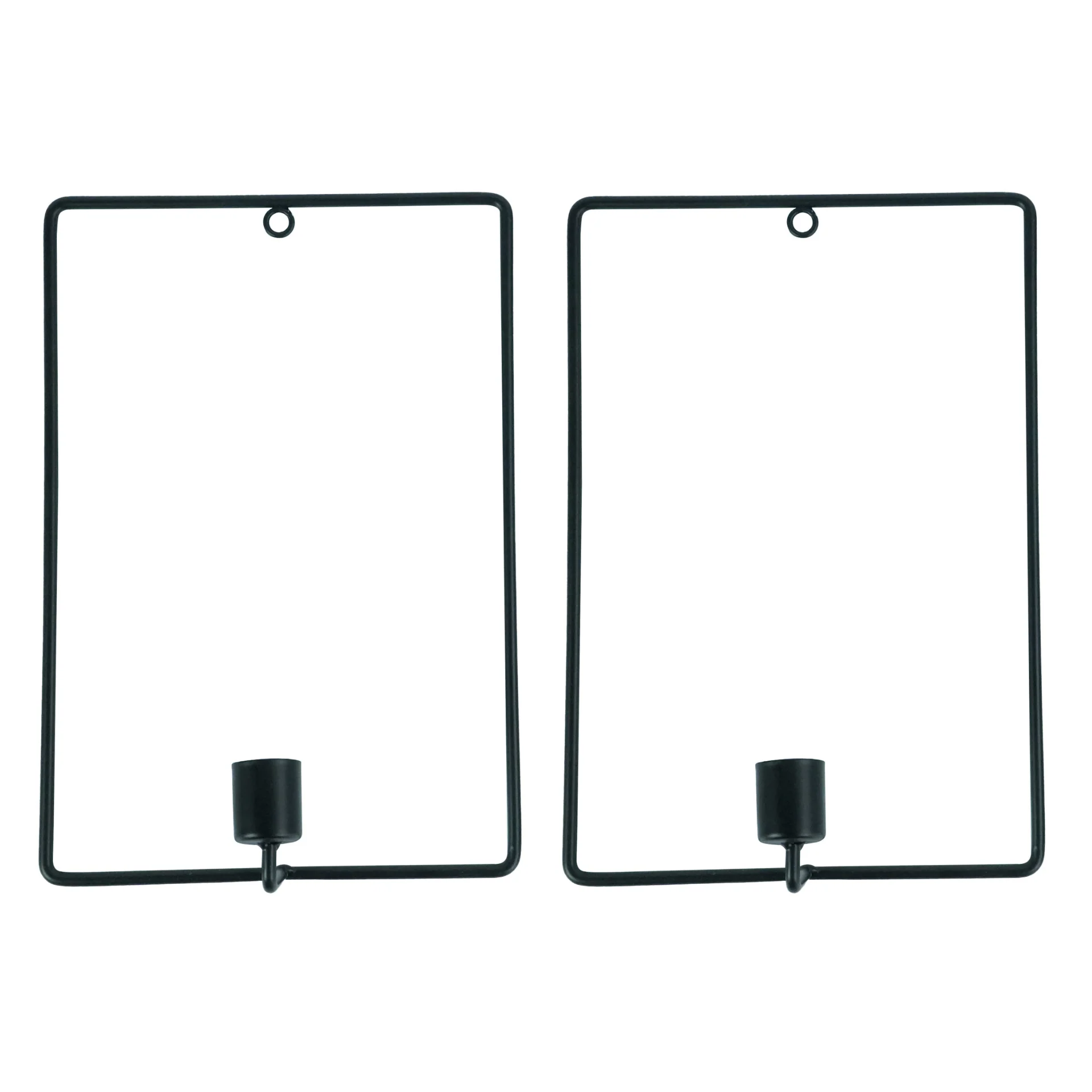 Daisy porte-bougies mural set noir 26 cm