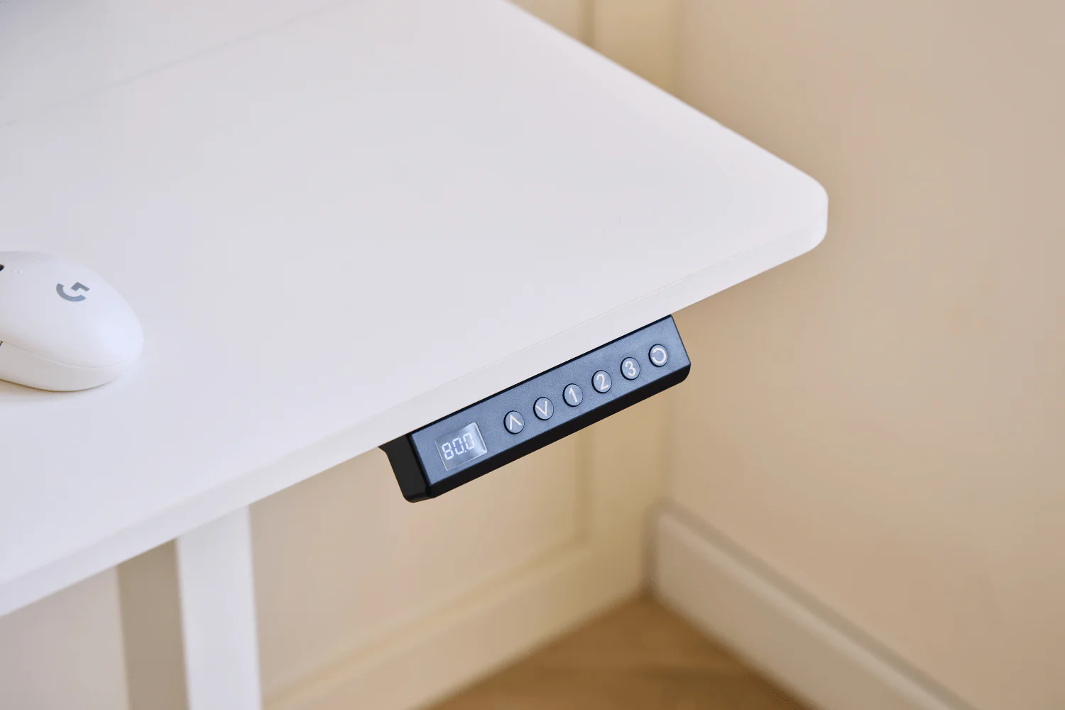 Damian bureau réglable en hauteur bureau 115x60 cm en blanc - Image 9