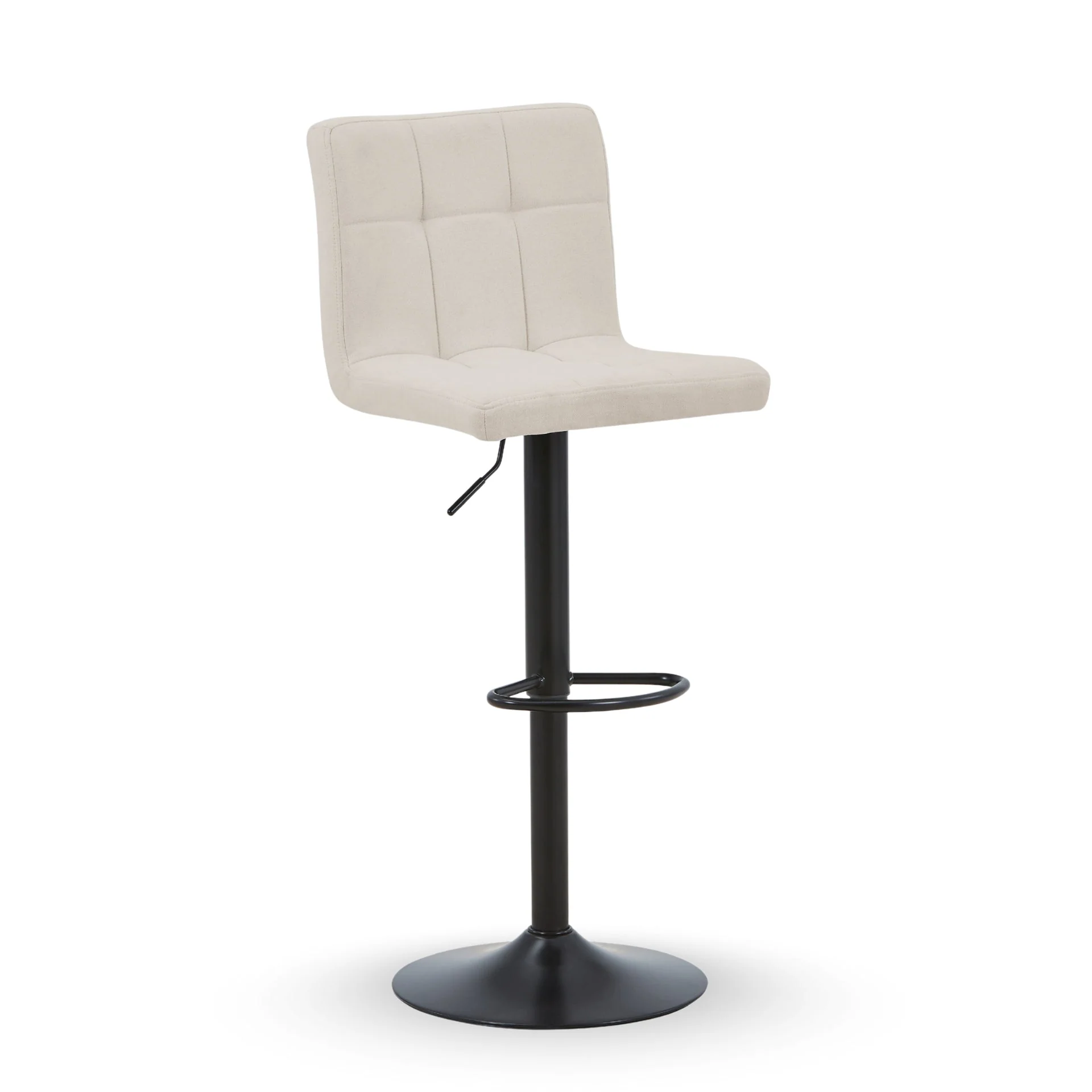 Diana - tabouret de bar beige réglable avec fonction de pivotement à 360 degrés - Image 4