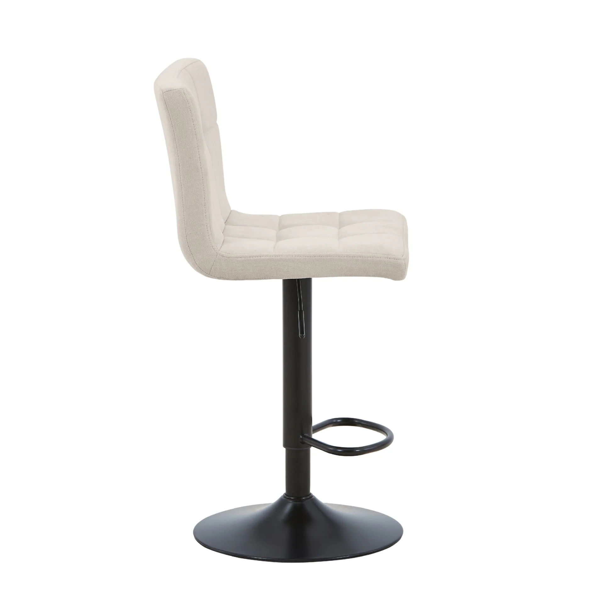 Diana - tabouret de bar beige réglable avec fonction de pivotement à 360 degrés - Image 5