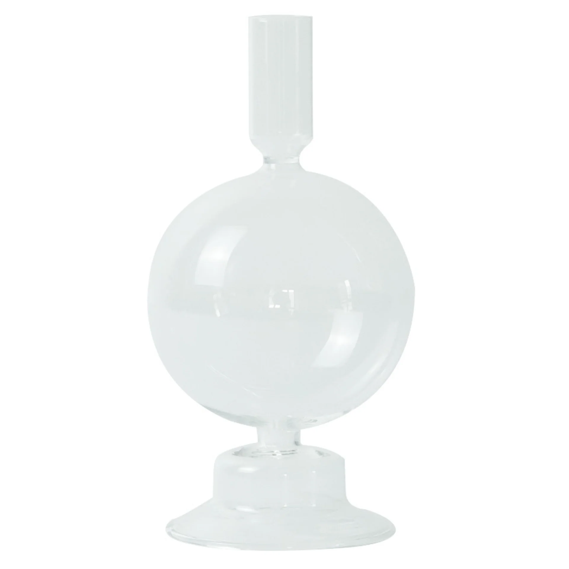 Effi bougeoir en verre transparent 20 cm