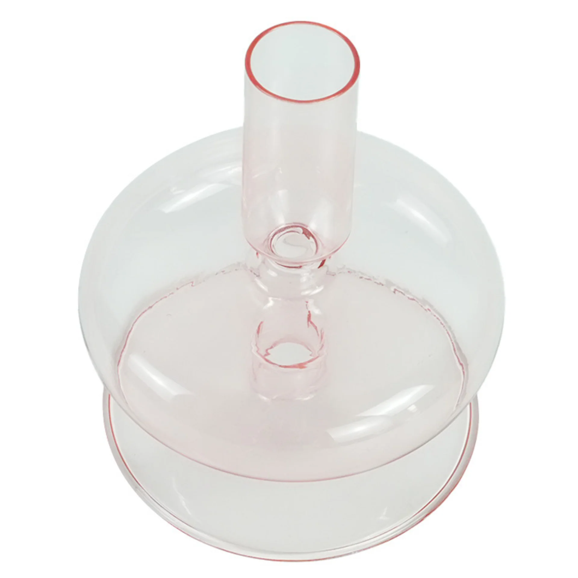 Elly bougeoir en verre rose 12 cm - Image 2