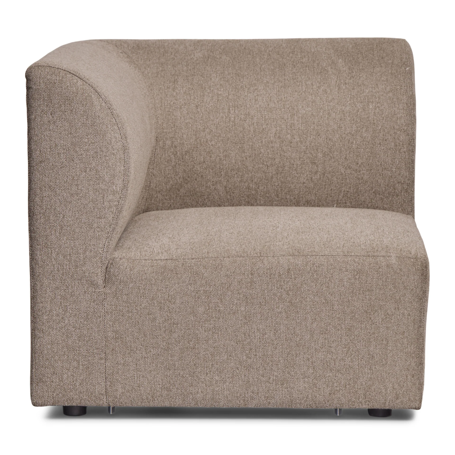 Emilia Module droit et gauche en sable L : 79 x P : 79 x H : 72 cm