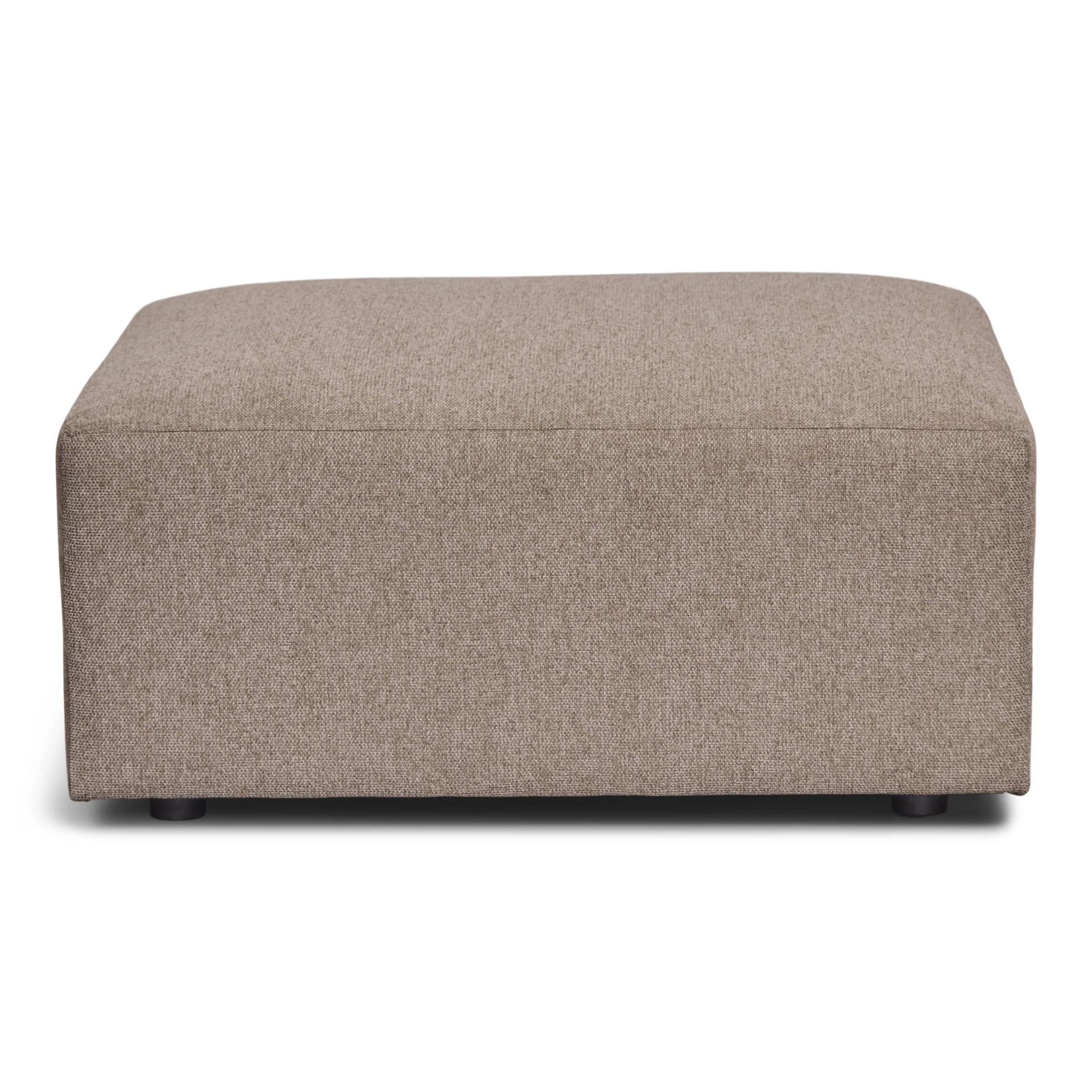 Emilia Pouf en sable L : 79 x P : 79 x H : 39 cm