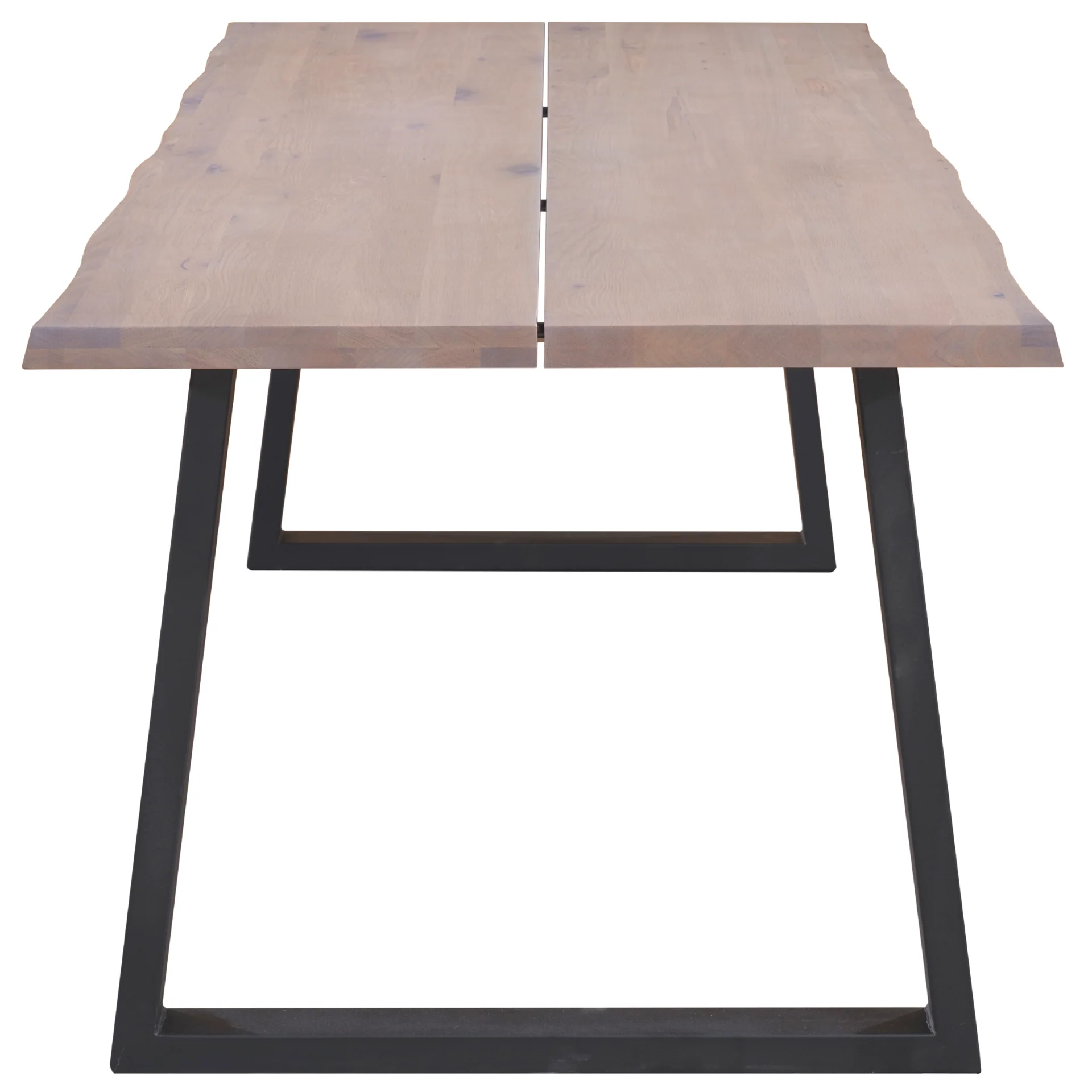 Esther - Table 200 x 95 cm en chêne blanc huilé avec pieds carrés (prête pour rallonges) - Image 3
