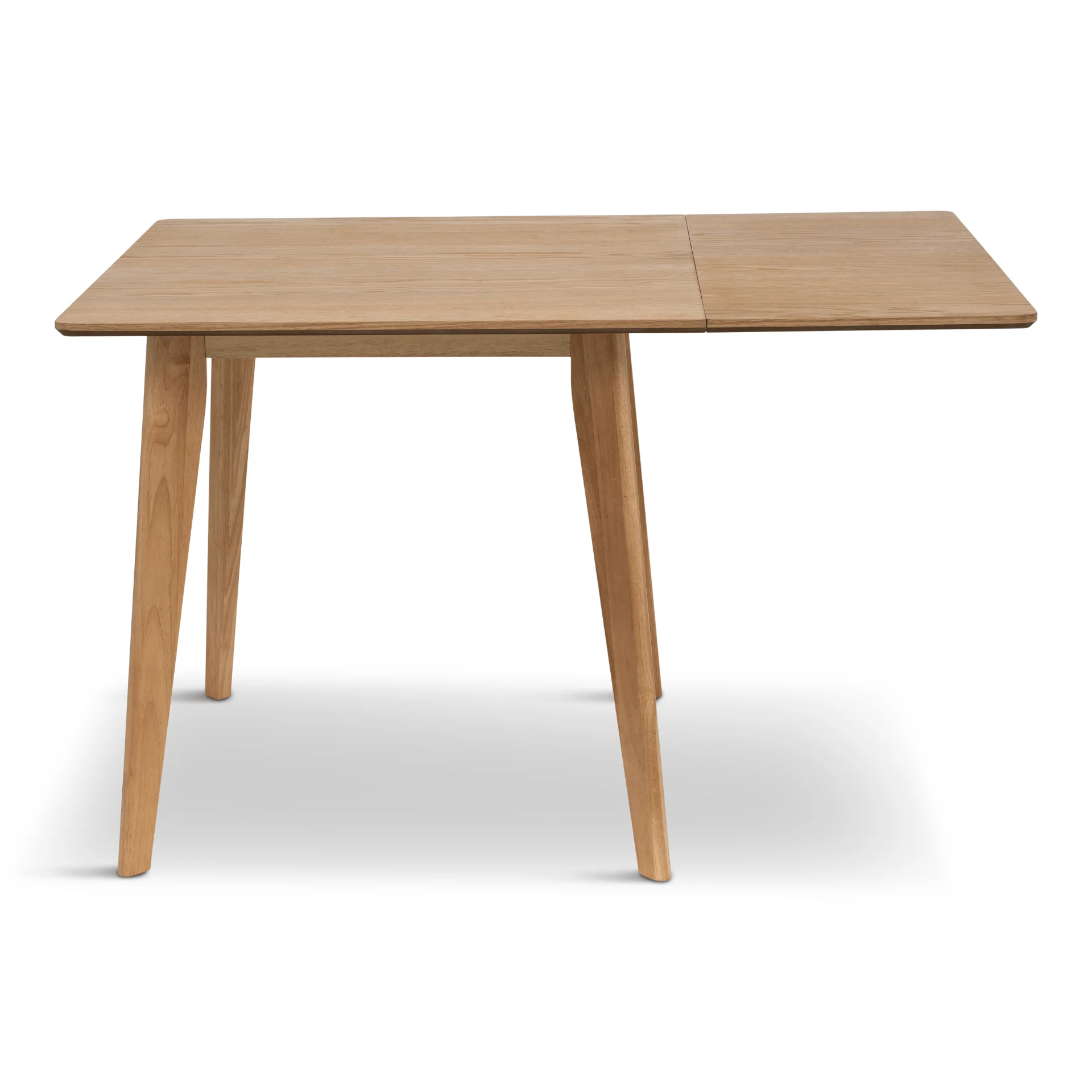 Ezra - Table à abattants en chêne avec rallonges en placage de chêne laqué - 80/120 x 80 cm - Image 8