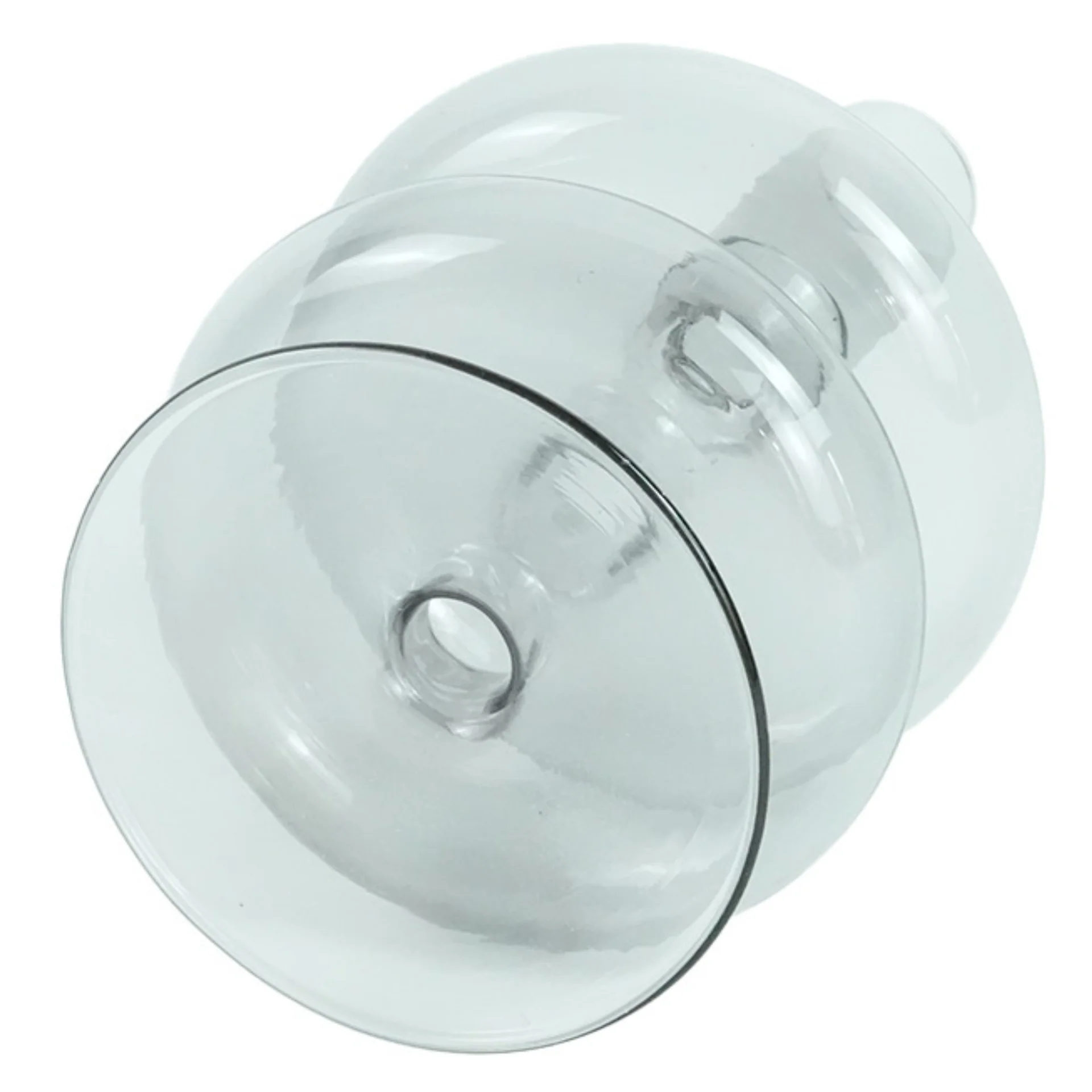 Fairy porte-bougie en verre gris 15 cm - Image 3