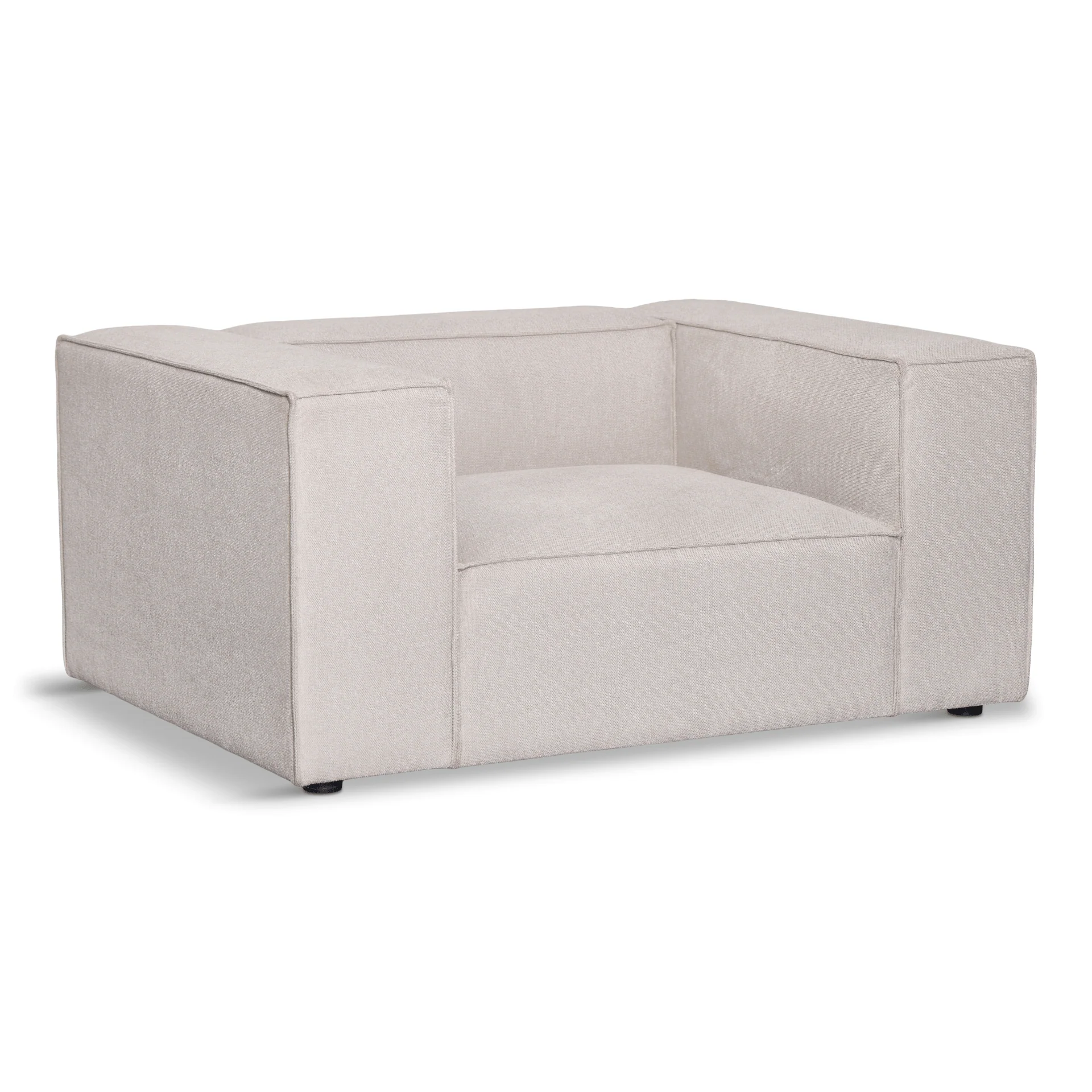 Hailey Fauteuil en beige L : 136 × P : 100 × H : 64 cm - Image 9