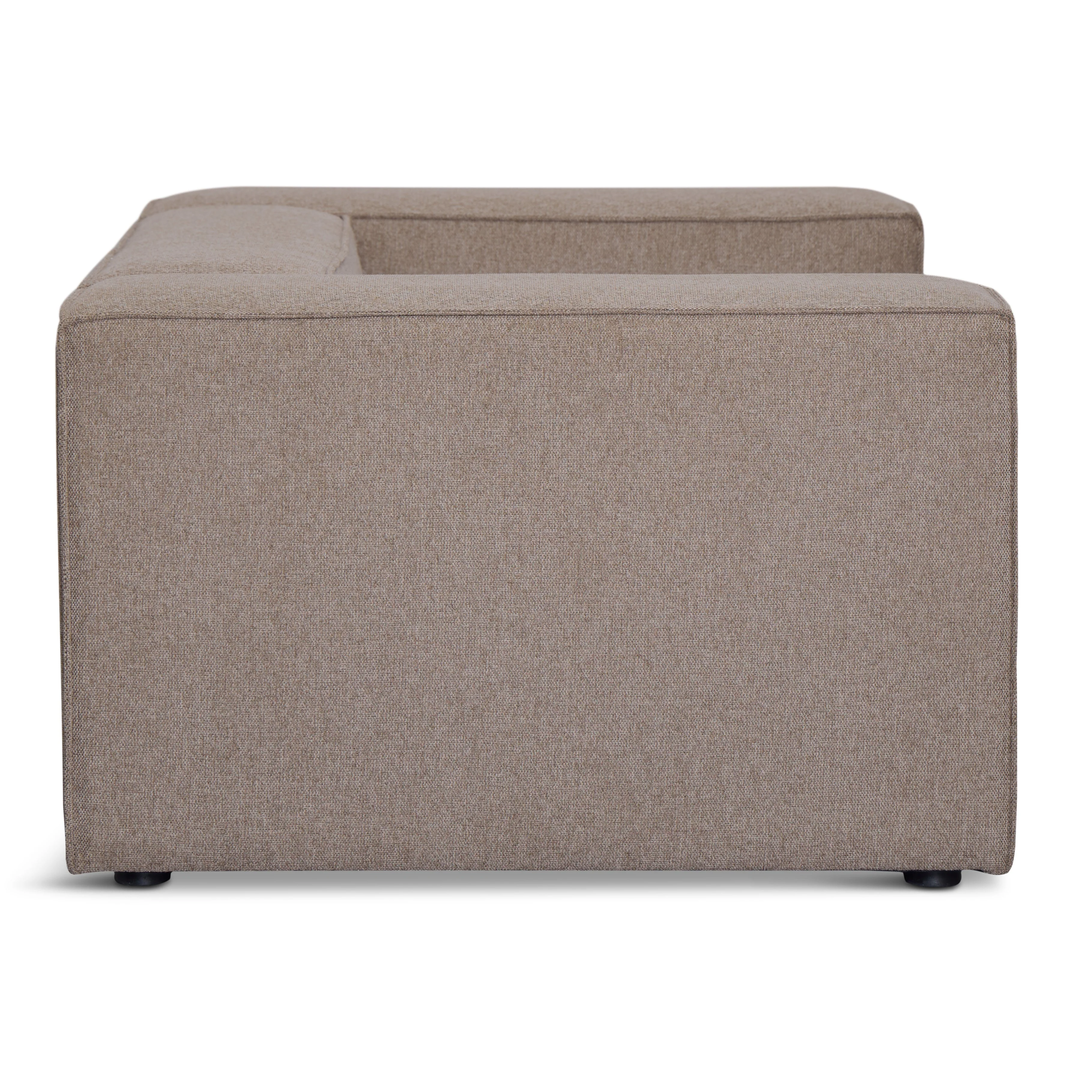 Hailey Fauteuil en sable L : 136 × P : 100 × H : 64 cm - Image 5