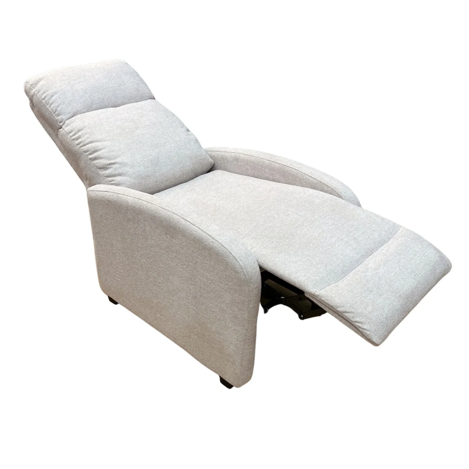 Fauteuil Silas en beige avec fonction de basculement et repose-jambes - Image 4