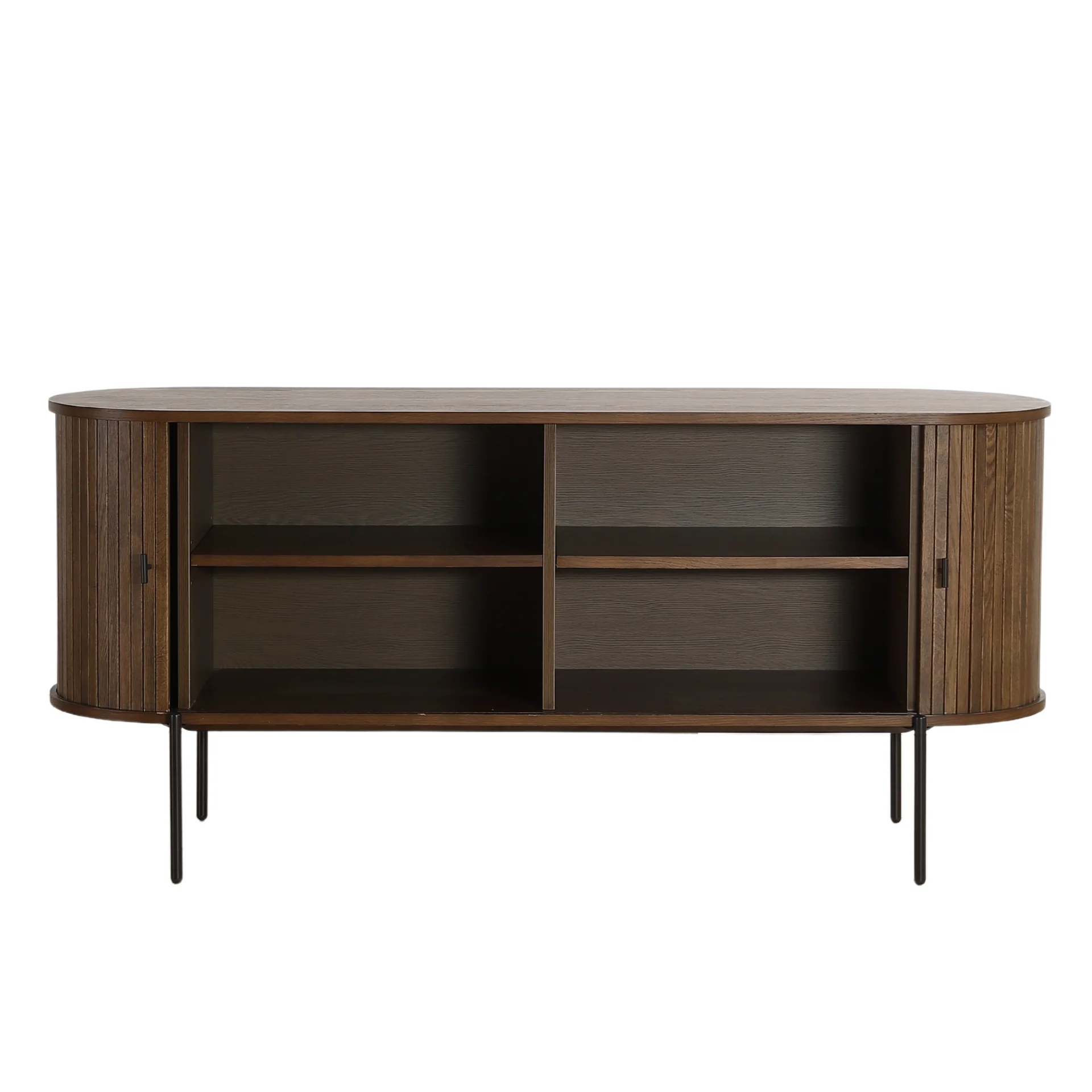 Florence - Armoire à chaussures en chêne fumé 160 x 45 x 75 cm - Image 7