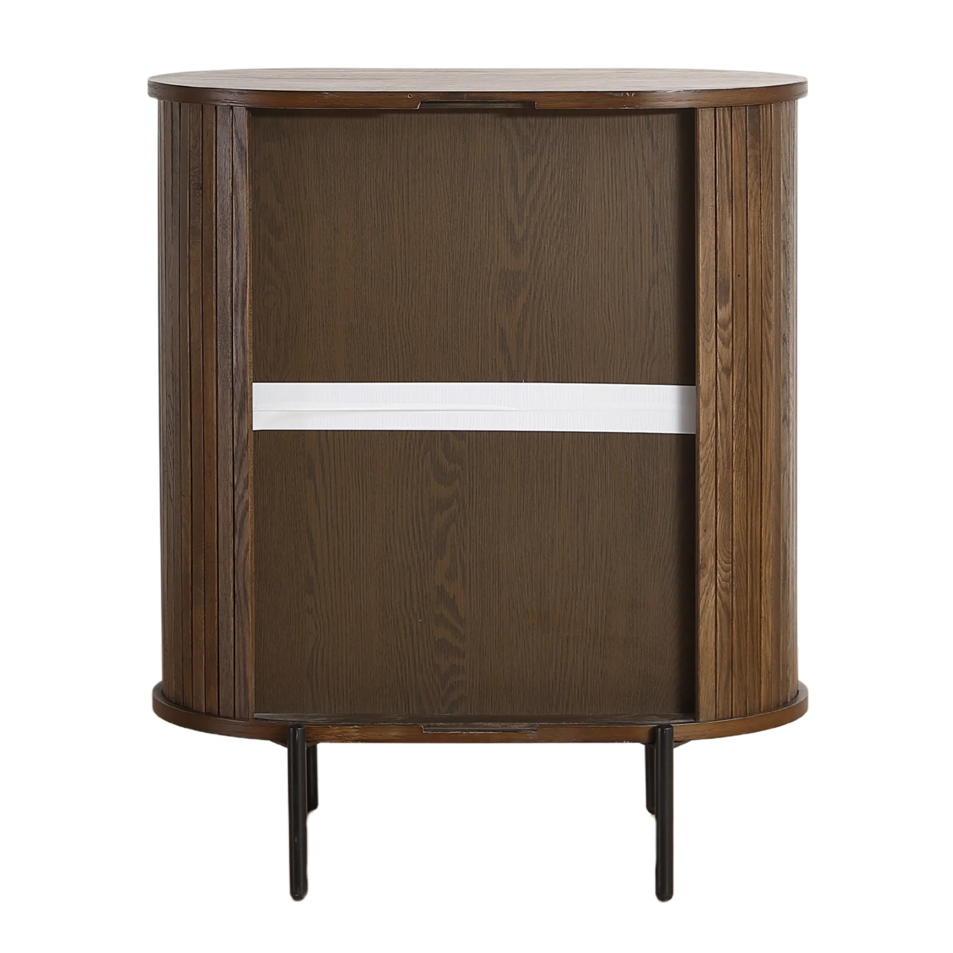 Florence - Armoire à lattes en chêne fumé 70 x 40 x 85 cm - Image 10