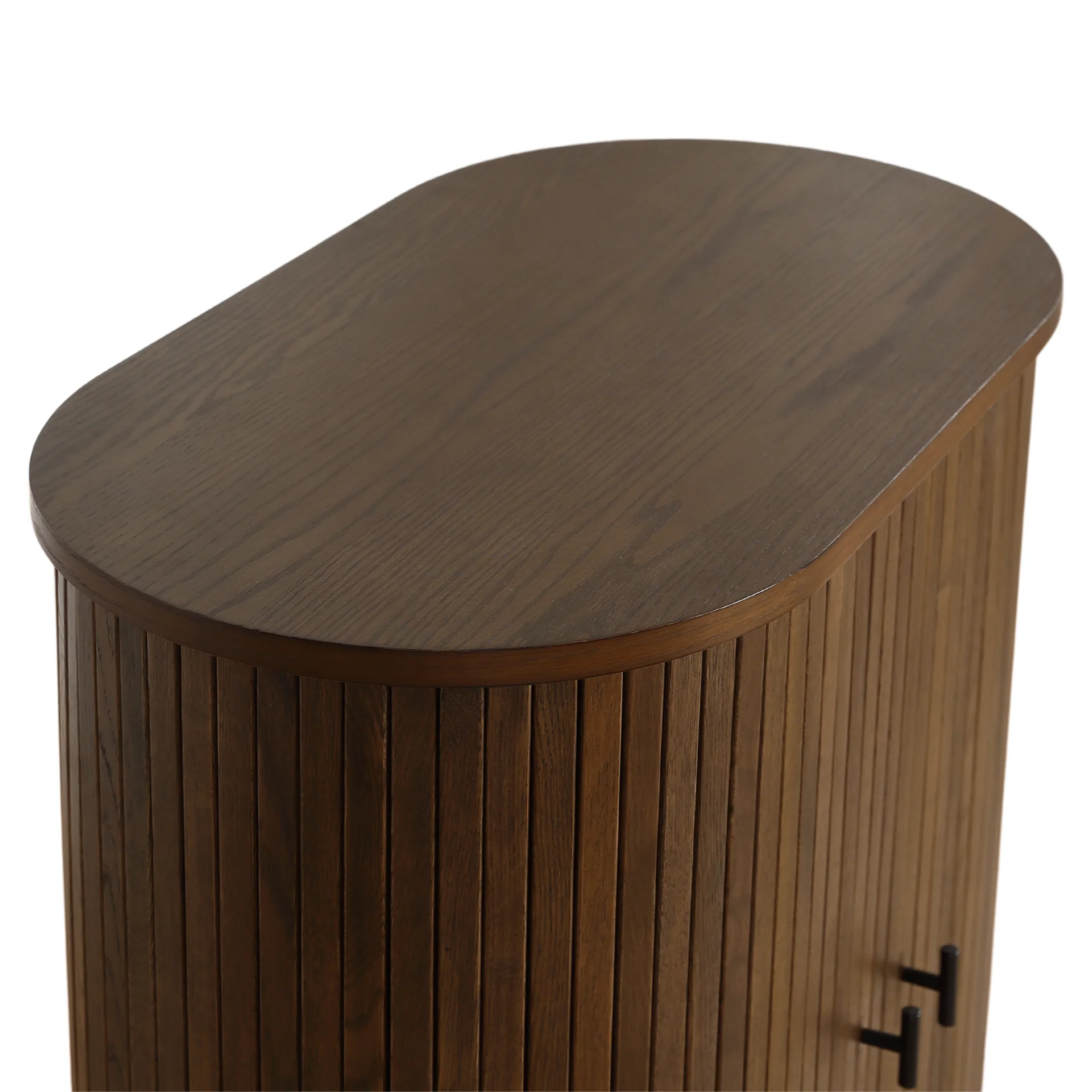 Florence - Armoire à lattes en chêne fumé 70 x 40 x 85 cm - Image 12