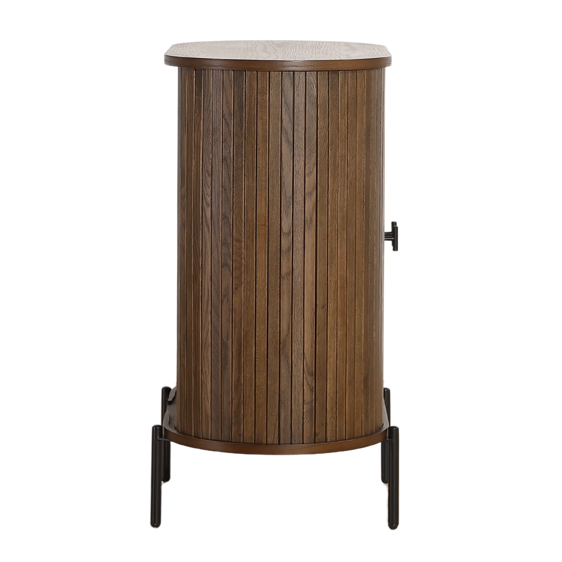 Florence - Armoire à lattes en chêne fumé 70 x 40 x 85 cm - Image 7