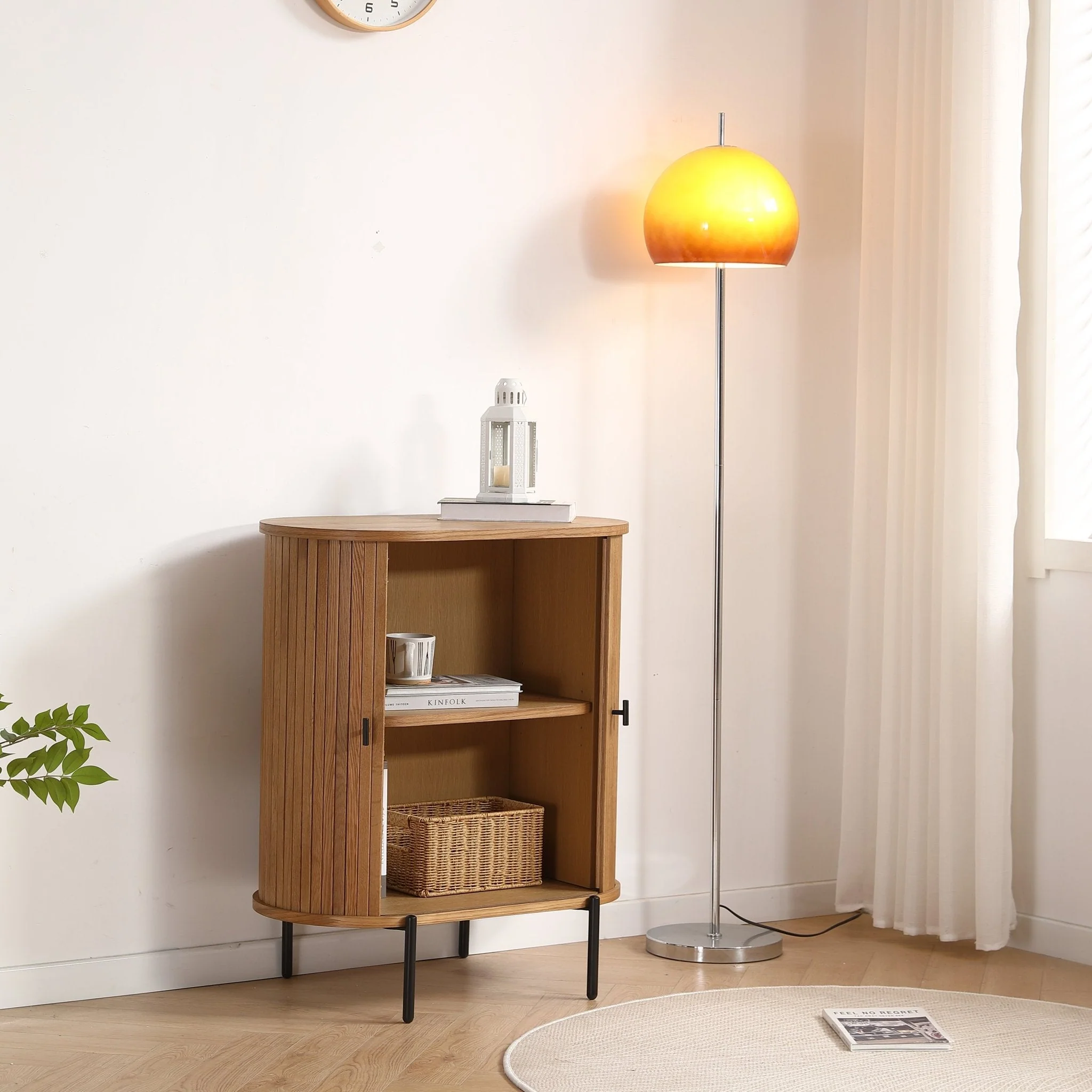 Florence - Armoire à persiennes en chêne 70 x 40 x 85 cm - Image 3