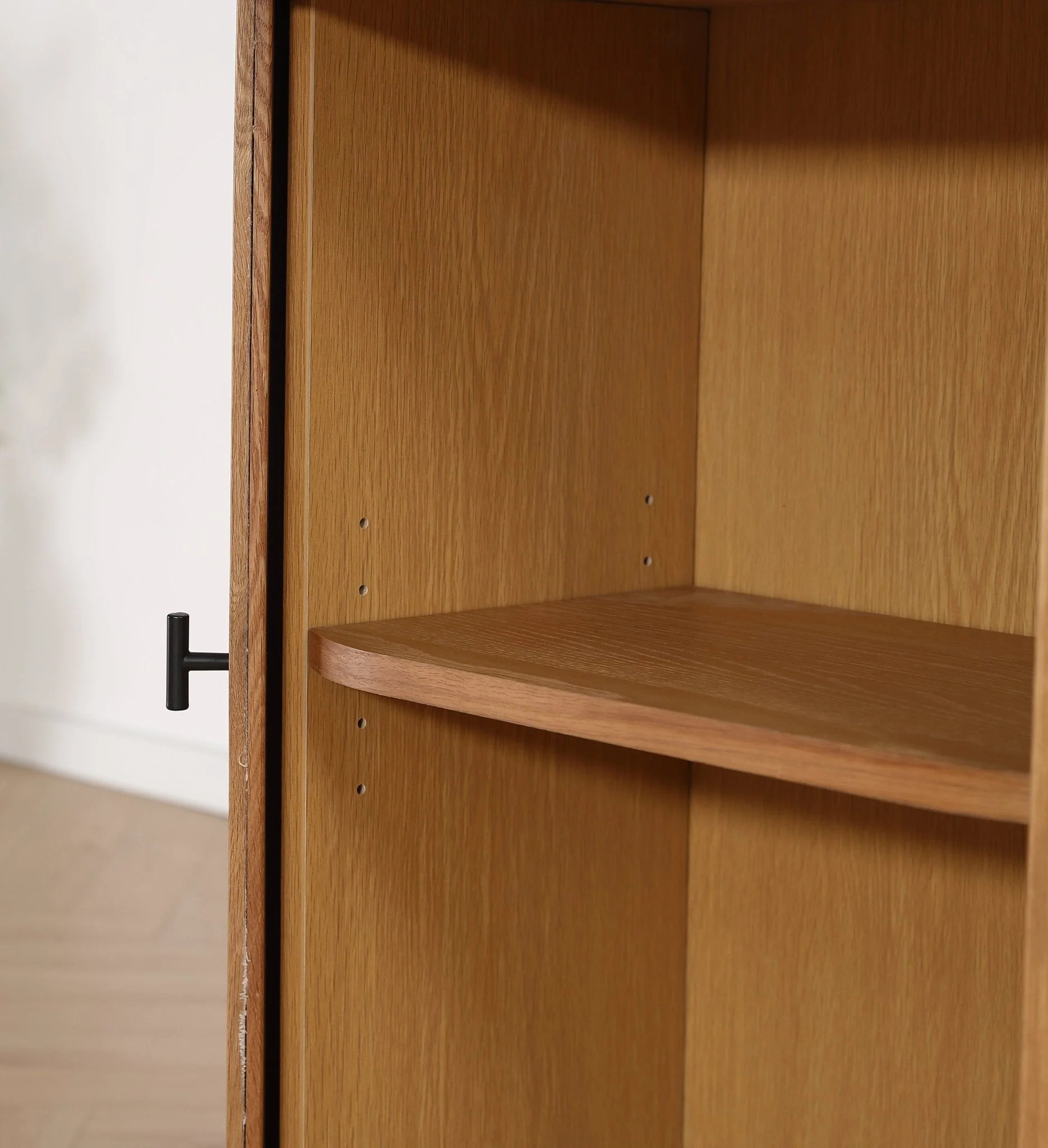 Florence - Armoire à persiennes en chêne 70 x 40 x 85 cm - Image 4