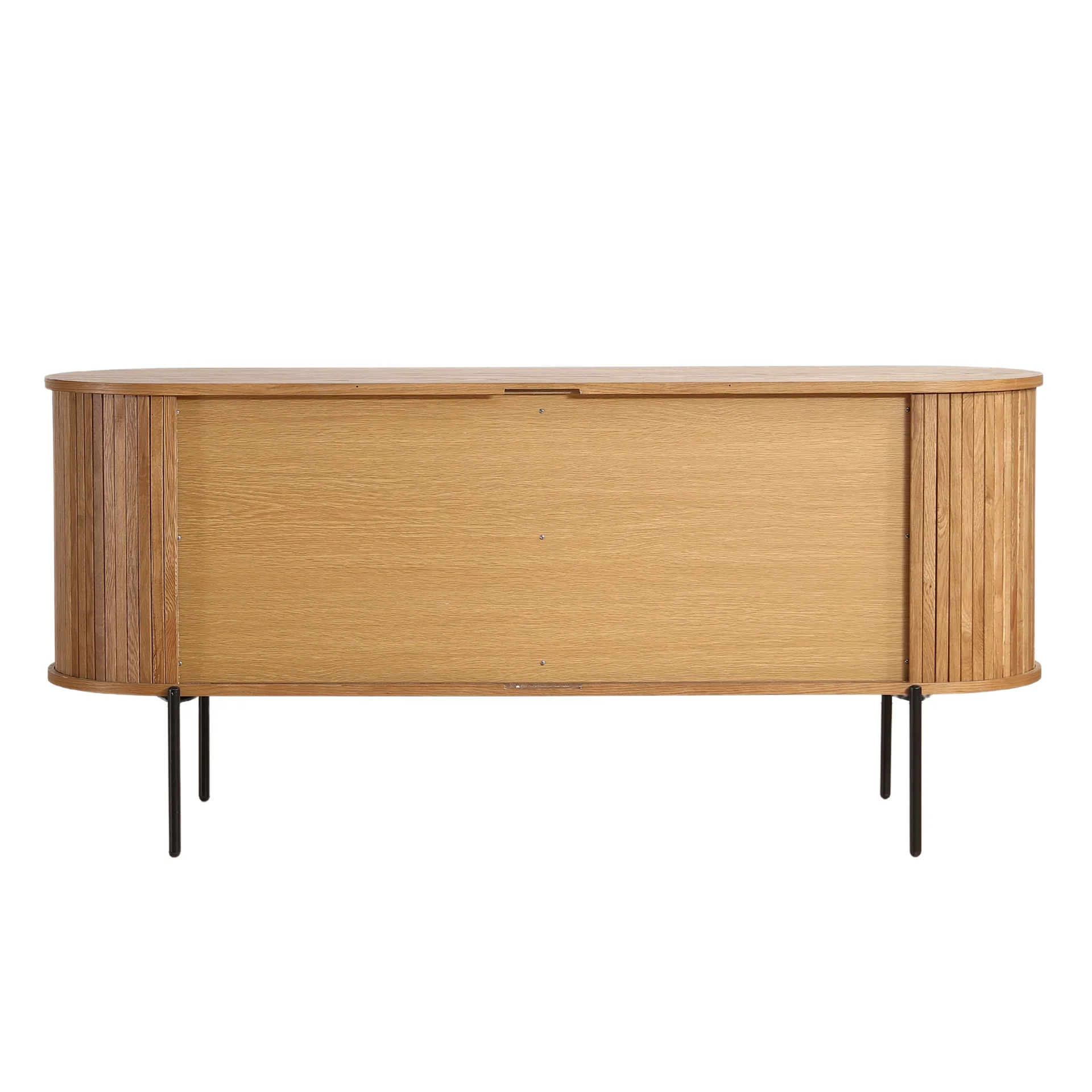 Florence - Armoire de rangement à lattes en chêne 160 x 45 x 75 cm - Image 10