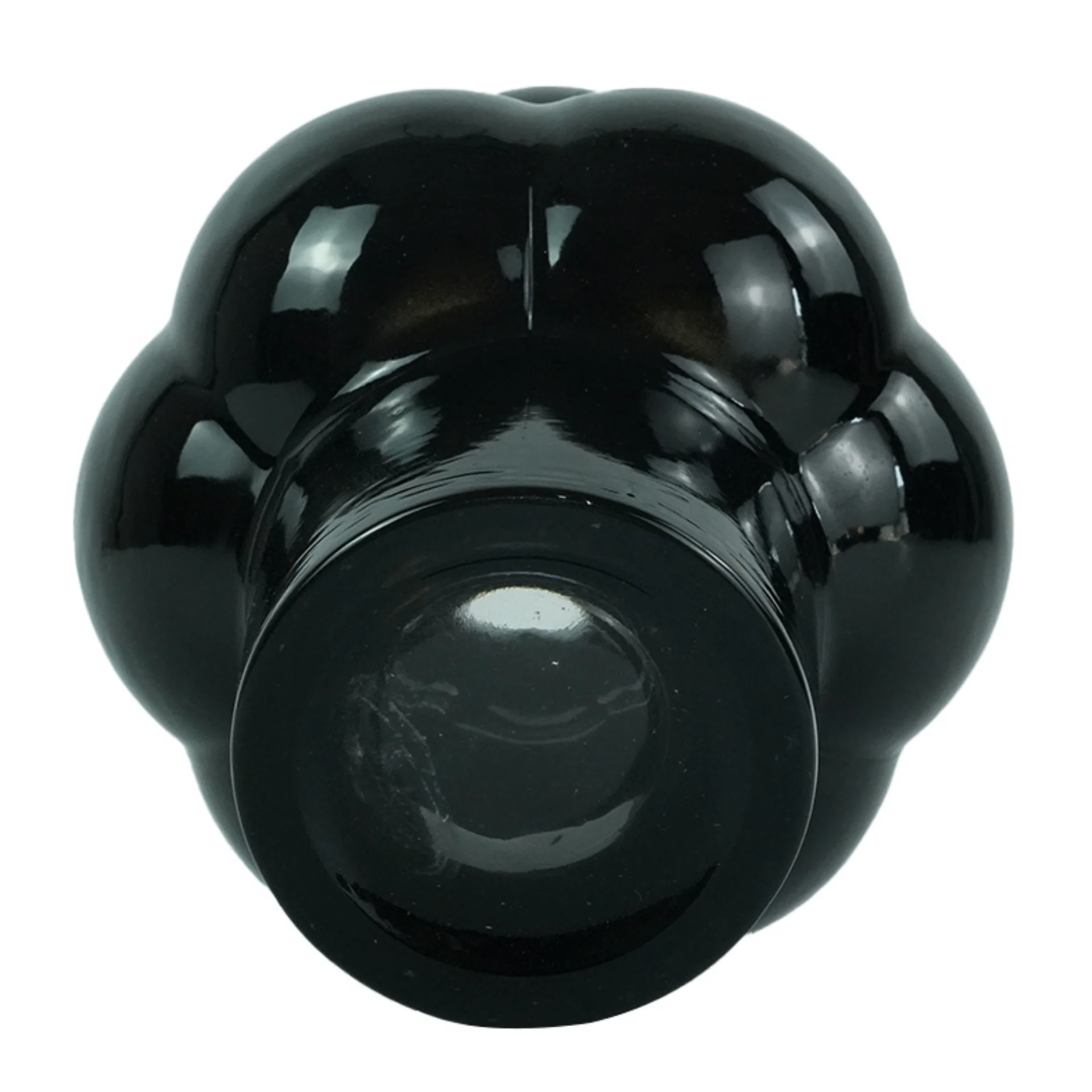 Foxy vase en verre noir 21 cm - Image 2