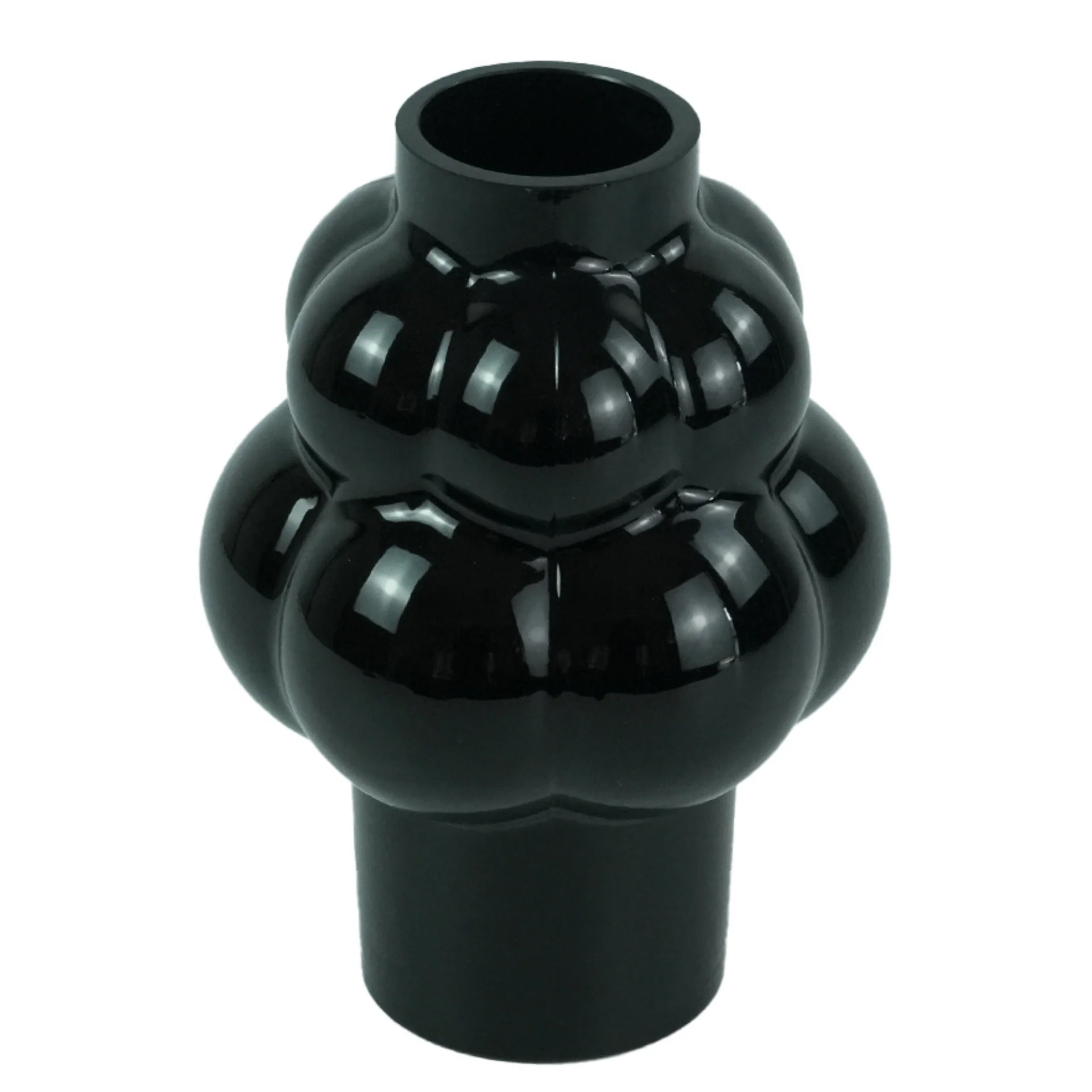 Foxy vase en verre noir 21 cm - Image 4