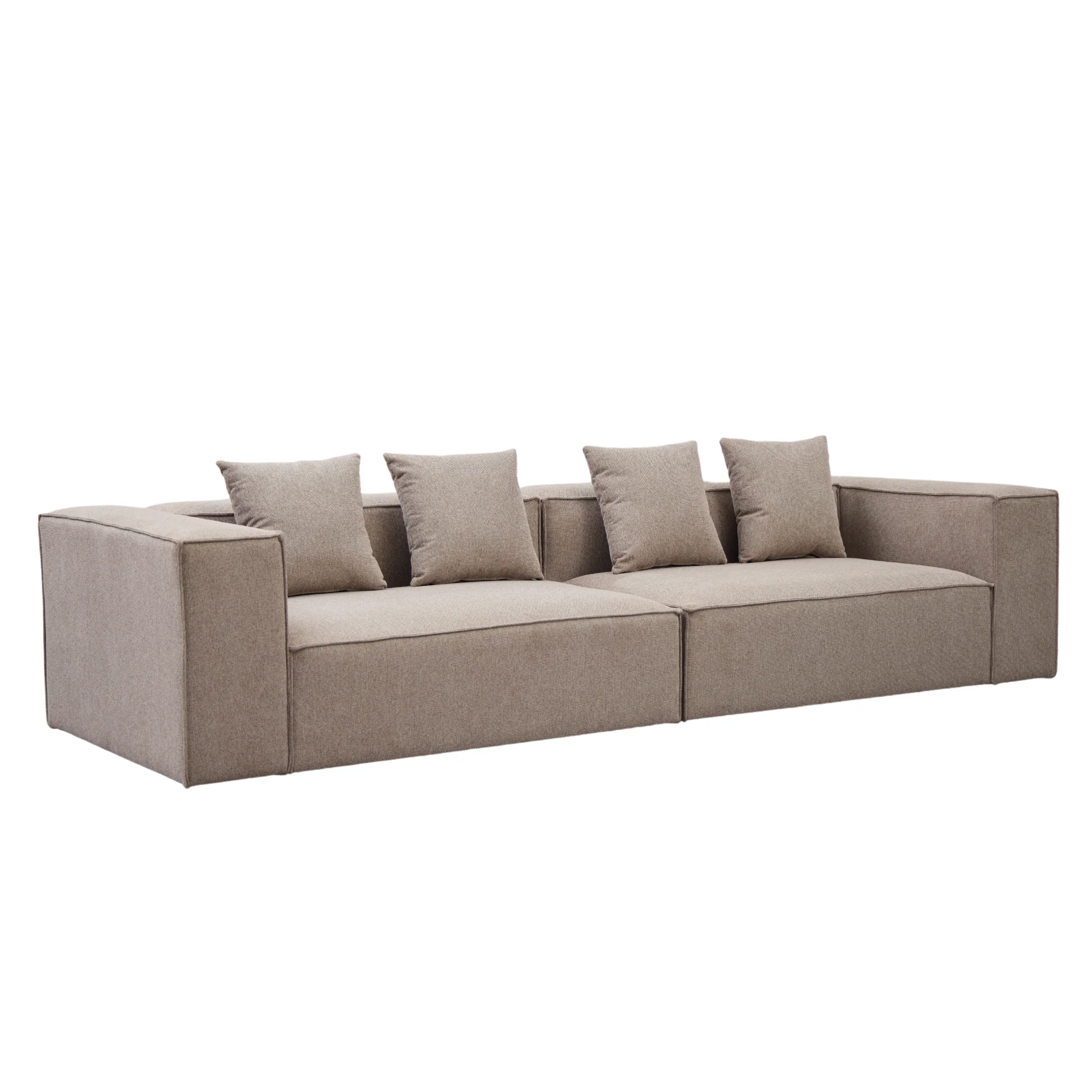 Hailey - Canapé modul en sable avec 2 modules L : 294 x P : 100 x H : 65 cm - Image 5