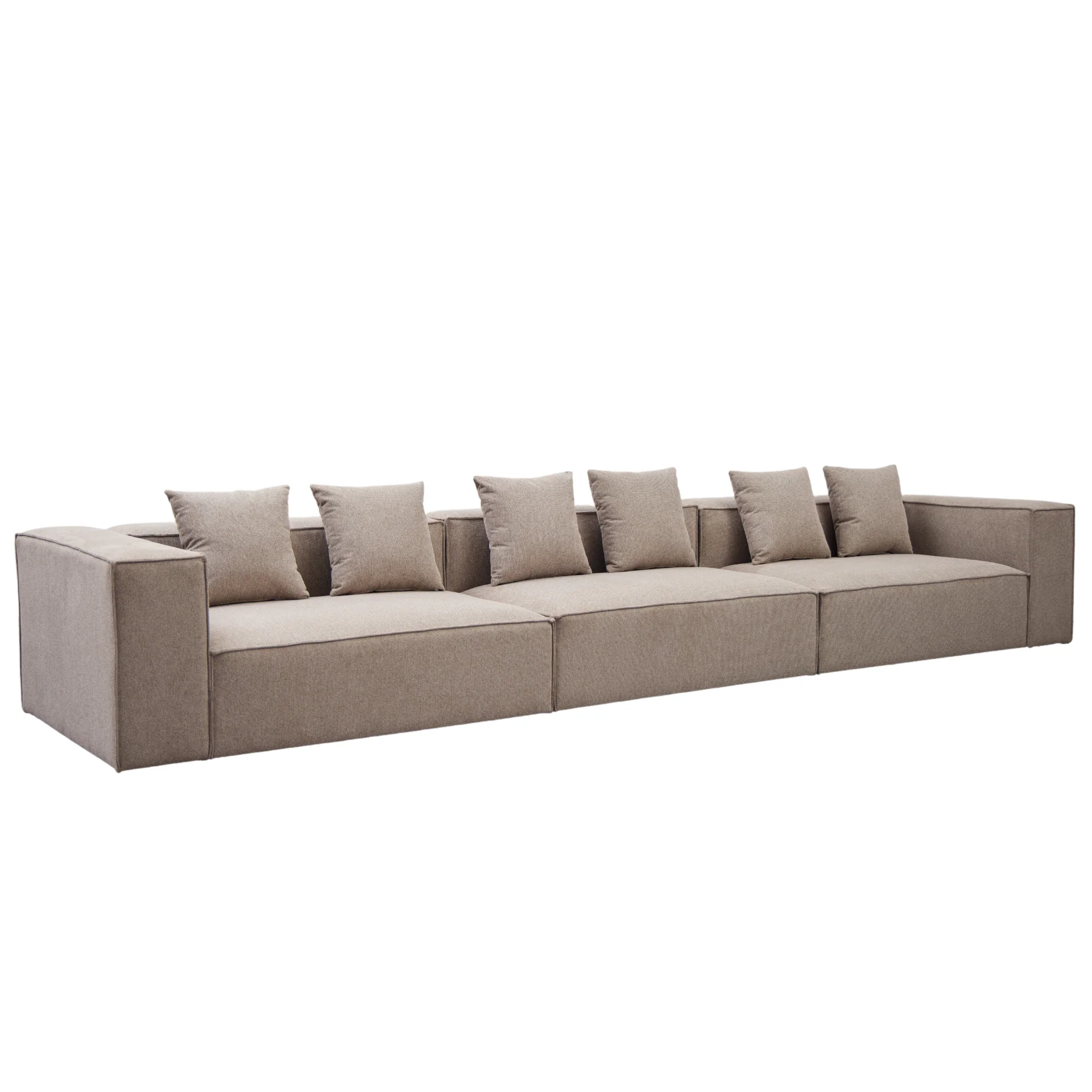 Hailey - Canapé modul en sable avec 3 modules L : 415 x P : 100 x H : 65 cm - Image 5