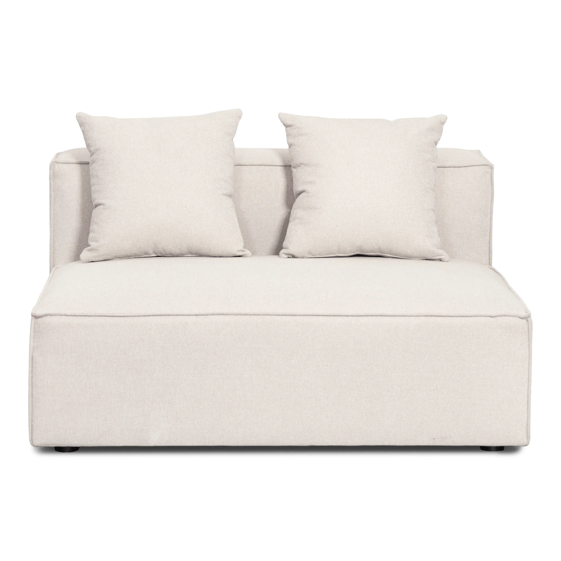 Hailey - Canapé modulaire à méridienne gauche beige avec 3 modules L: 415 x P: 148 x H: 65 cm - Image 9