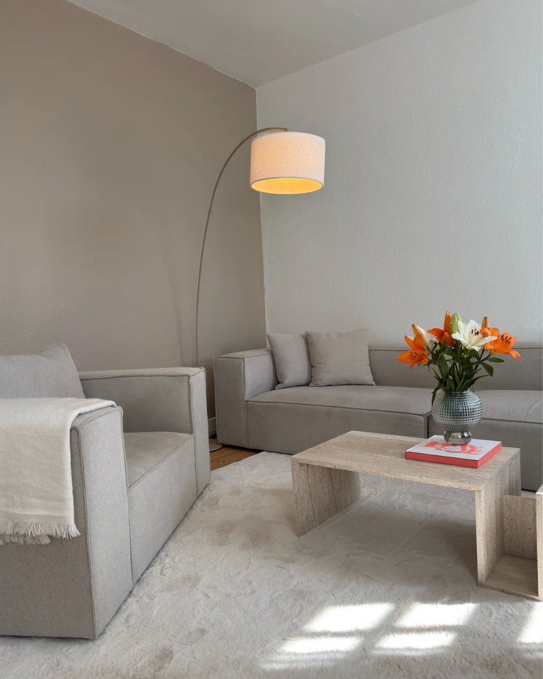 Hailey - Canapé modulaire beige avec 3 modules L: 415 x P: 100 x H: 65 cm - Image 3