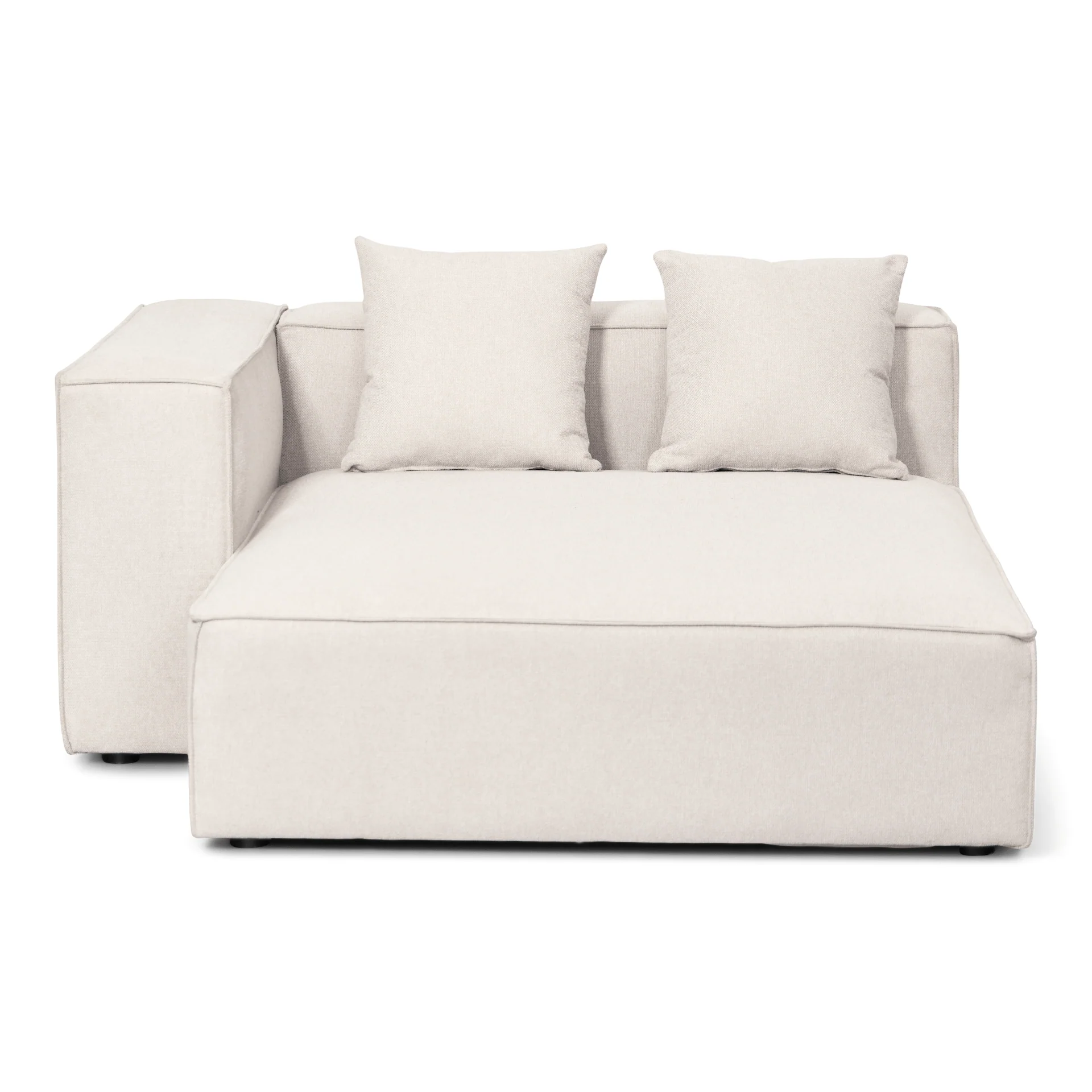 Hailey - Canapé modulaire en U beige avec 4 modules - Méridienne gauche L: 368 x P: 247 x H: 65 cm - Image 6