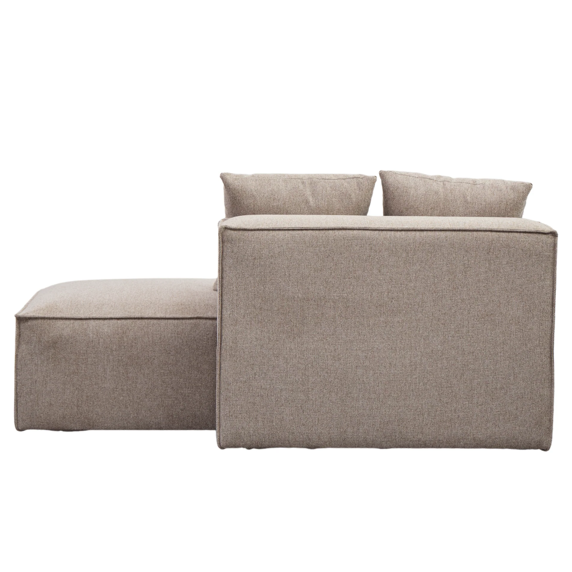 Hailey module avec dossier partiel côté droit en sable L : 148 x P : 100 x H : 65 cm - Image 5