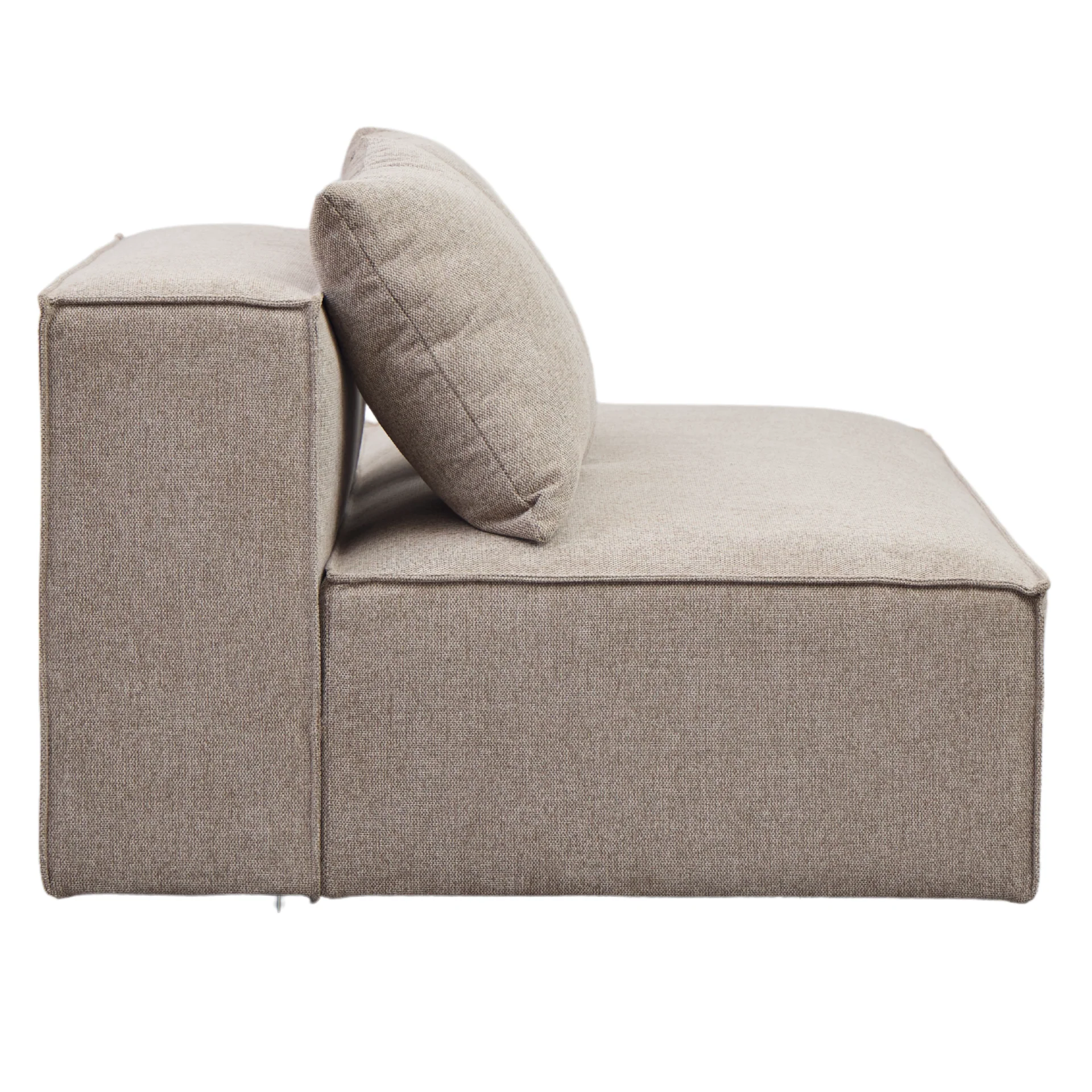 Hailey module avec dossier partiel côté droit en sable L : 148 x P : 100 x H : 65 cm - Image 7
