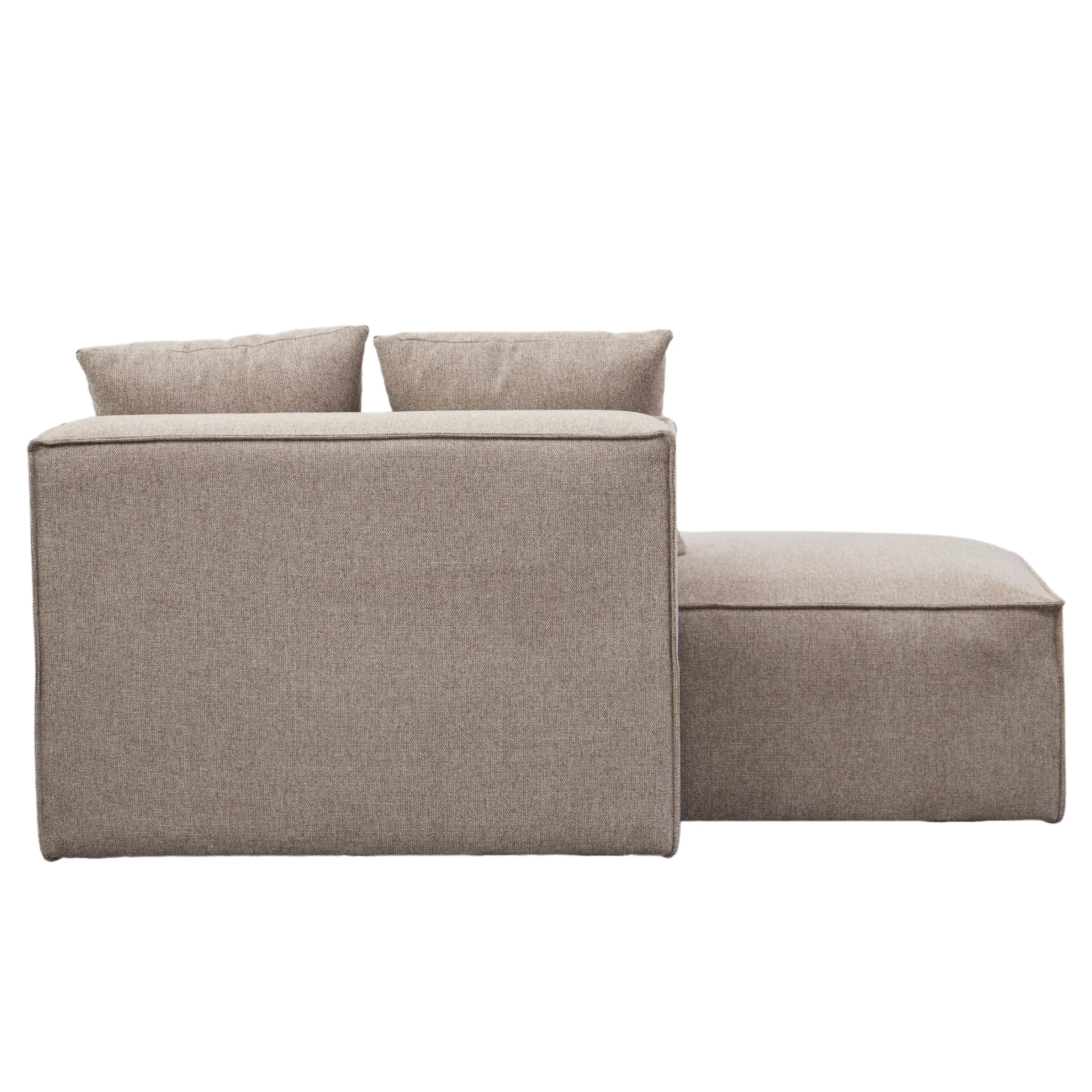 Hailey module avec dossier partiel côté gauche en sable L : 148 x P : 100 x H : 65 cm - Image 8
