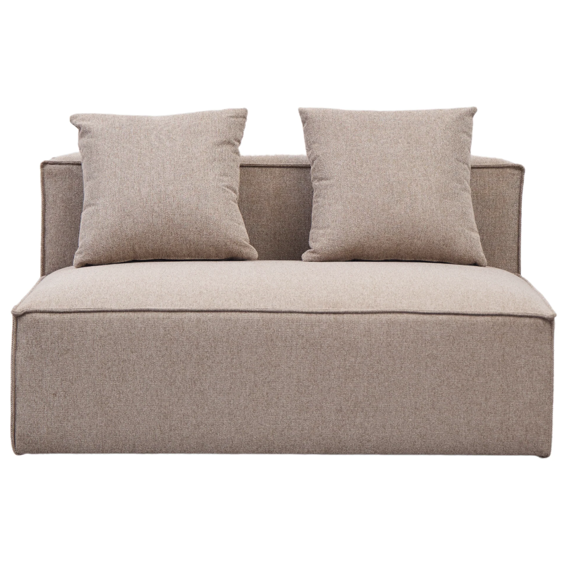 Hailey module central en sable L : 121 x P : 100 x H : 65 cm
