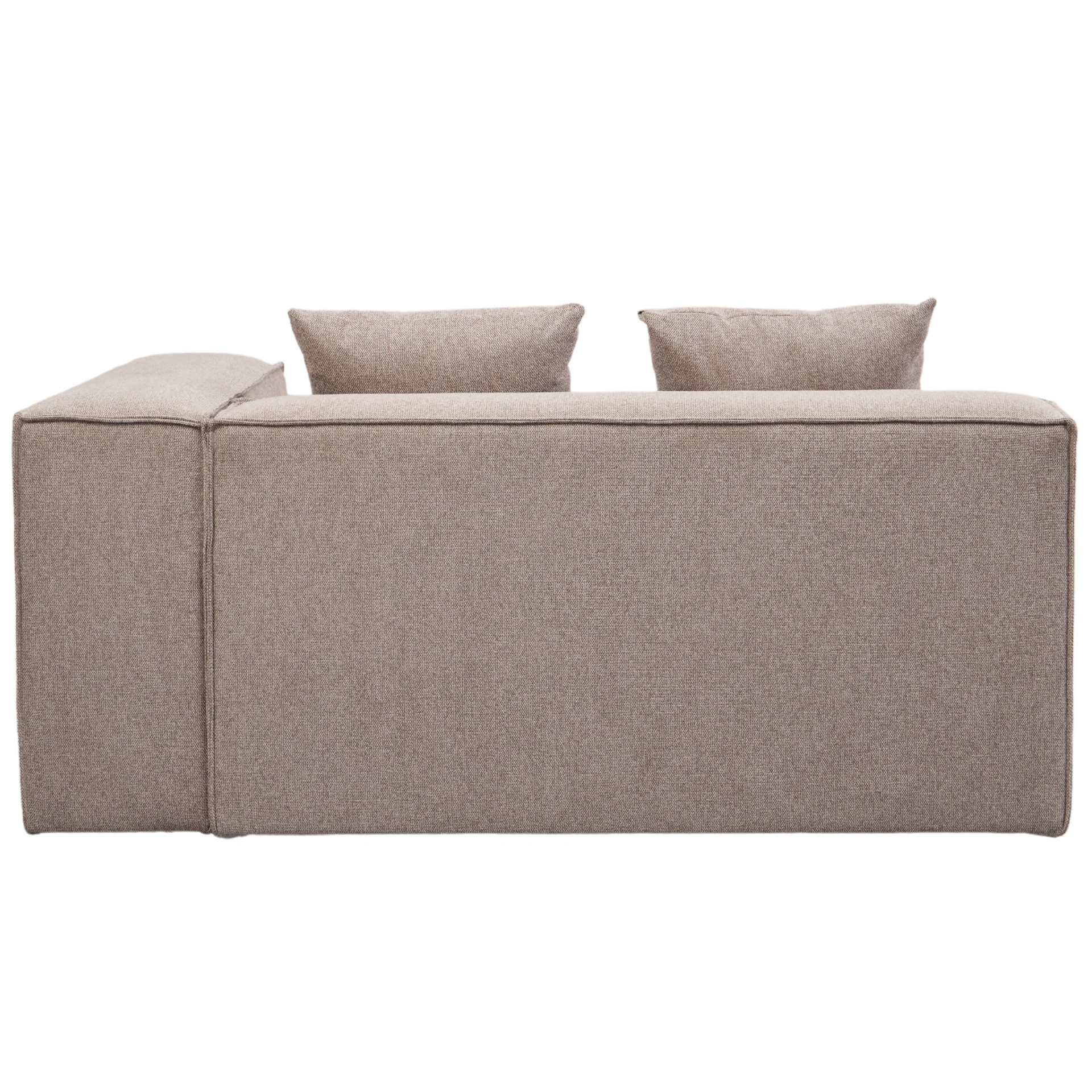 Hailey module chaiselong droit en sable L : 147 x P : 148 x H : 65 cm - Image 5