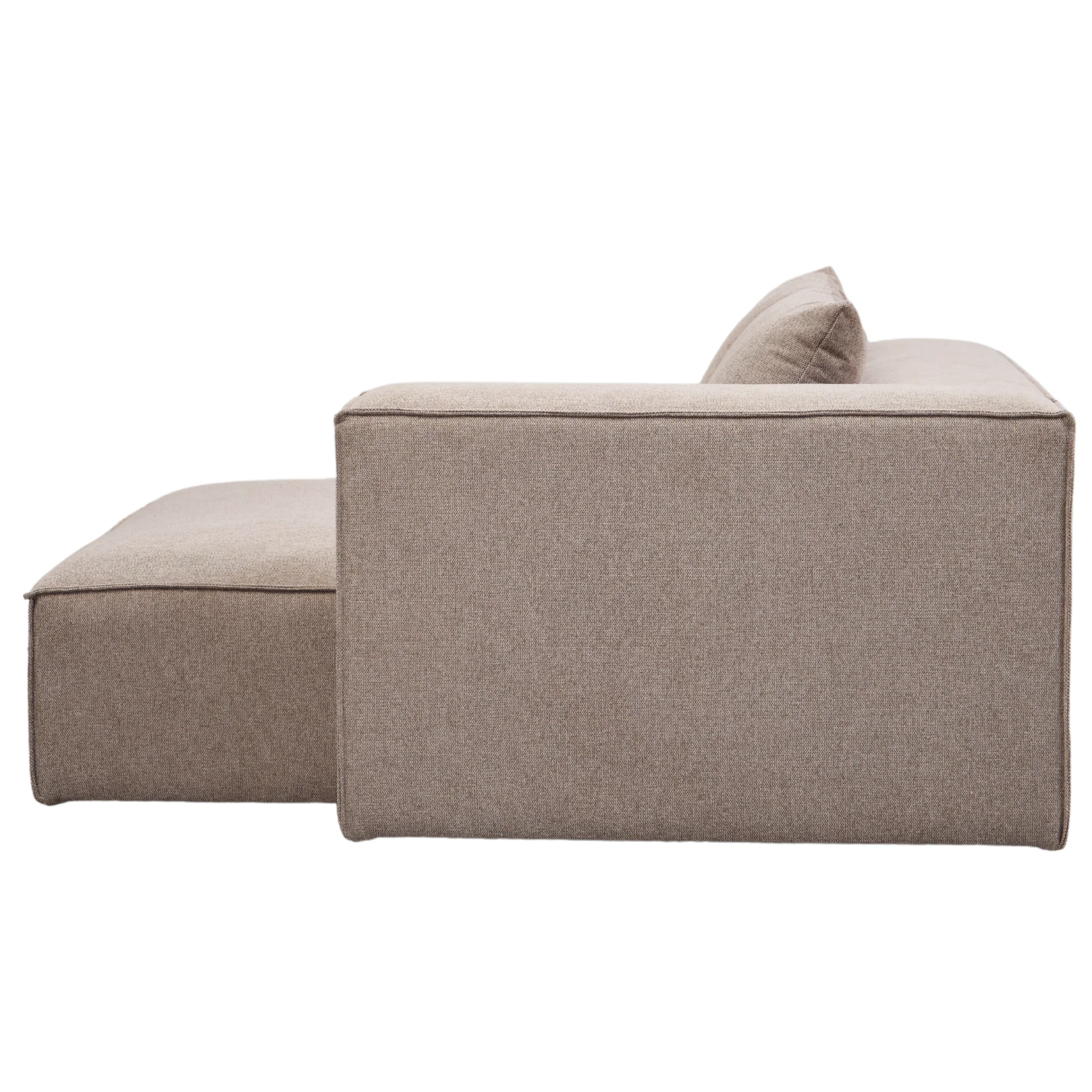 Hailey module chaiselong droit en sable L : 147 x P : 148 x H : 65 cm - Image 7