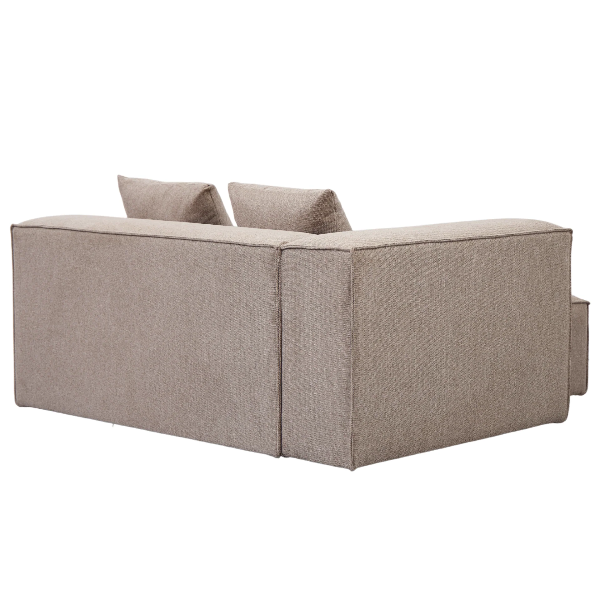 Hailey module chaiselong gauche en sable L : 147 x P : 148 x H : 65 cm - Image 5