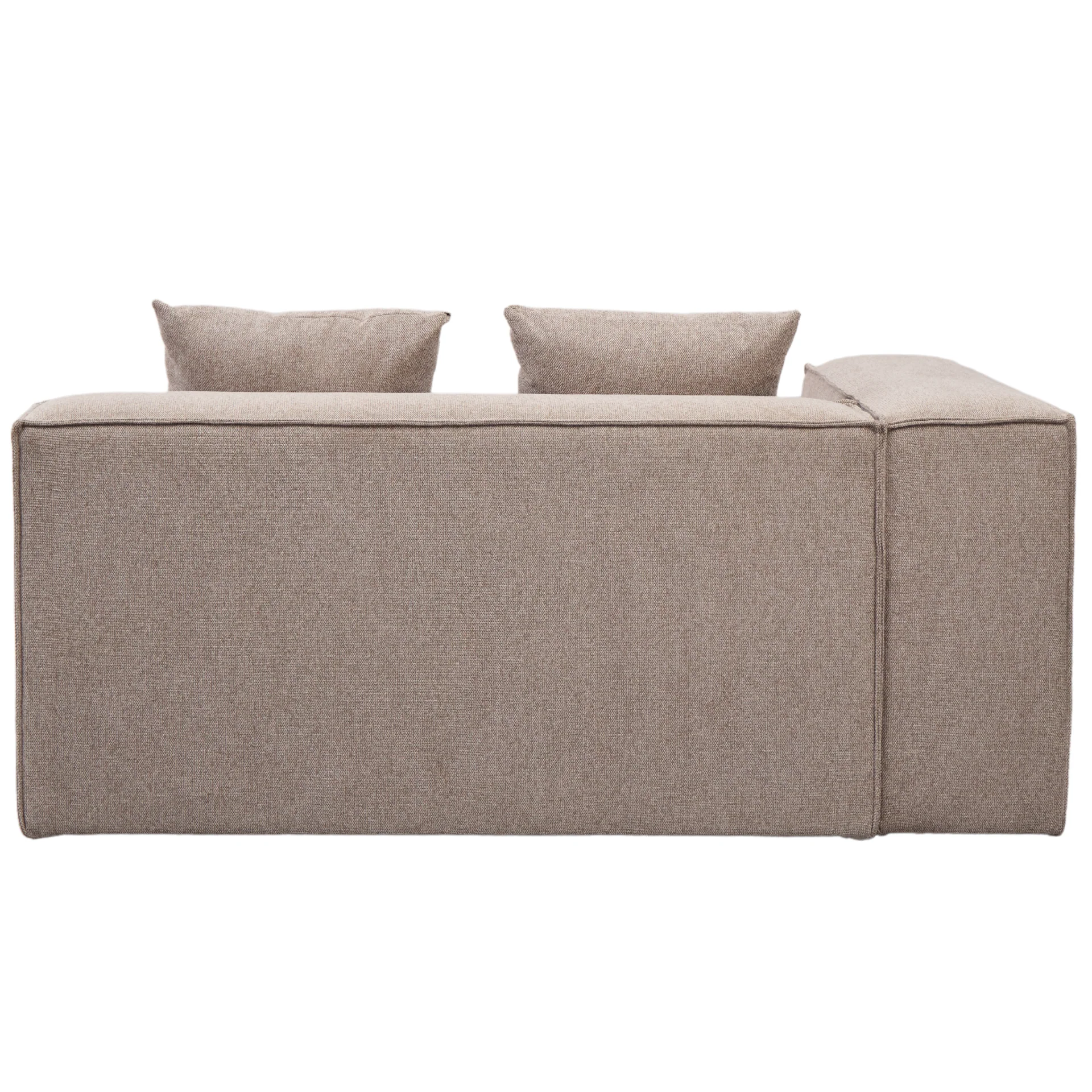 Hailey module chaiselong gauche en sable L : 147 x P : 148 x H : 65 cm - Image 6