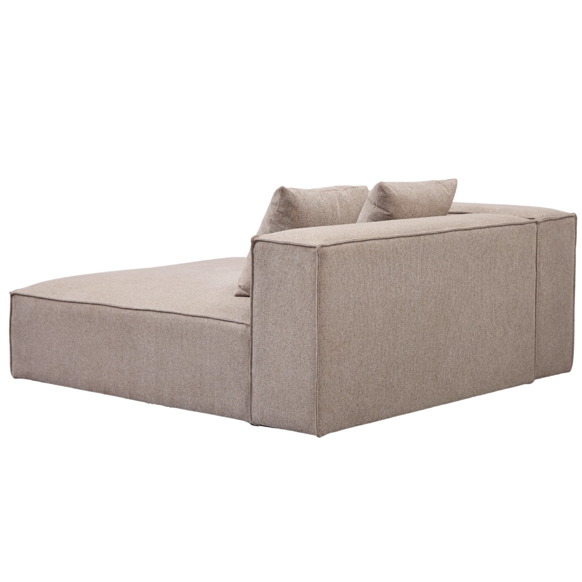 Hailey module chaiselong gauche en sable L : 147 x P : 148 x H : 65 cm - Image 7