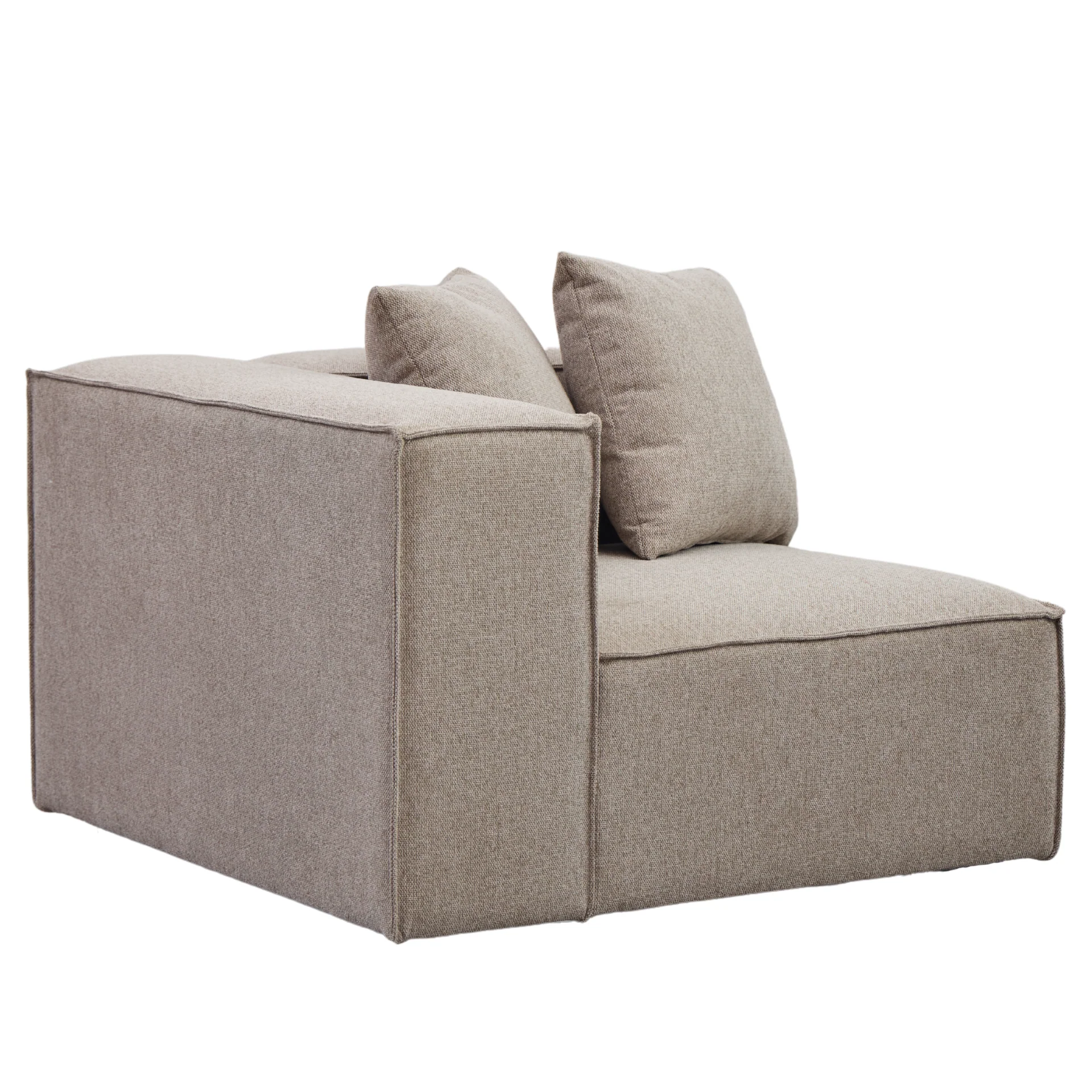 Hailey module d'angle en sable L : 100 x P : 100 x H : 65 cm - Image 4