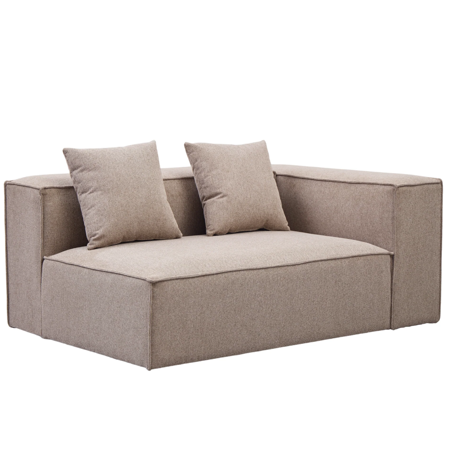 Hailey module droit en sable L : 147 x P : 100 x H : 65 cm - Image 4
