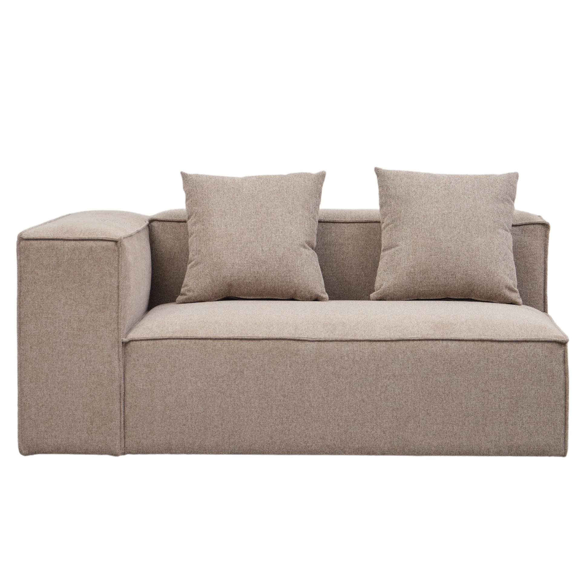 Hailey module gauche en sable L : 147 x P : 100 x H : 65 cm