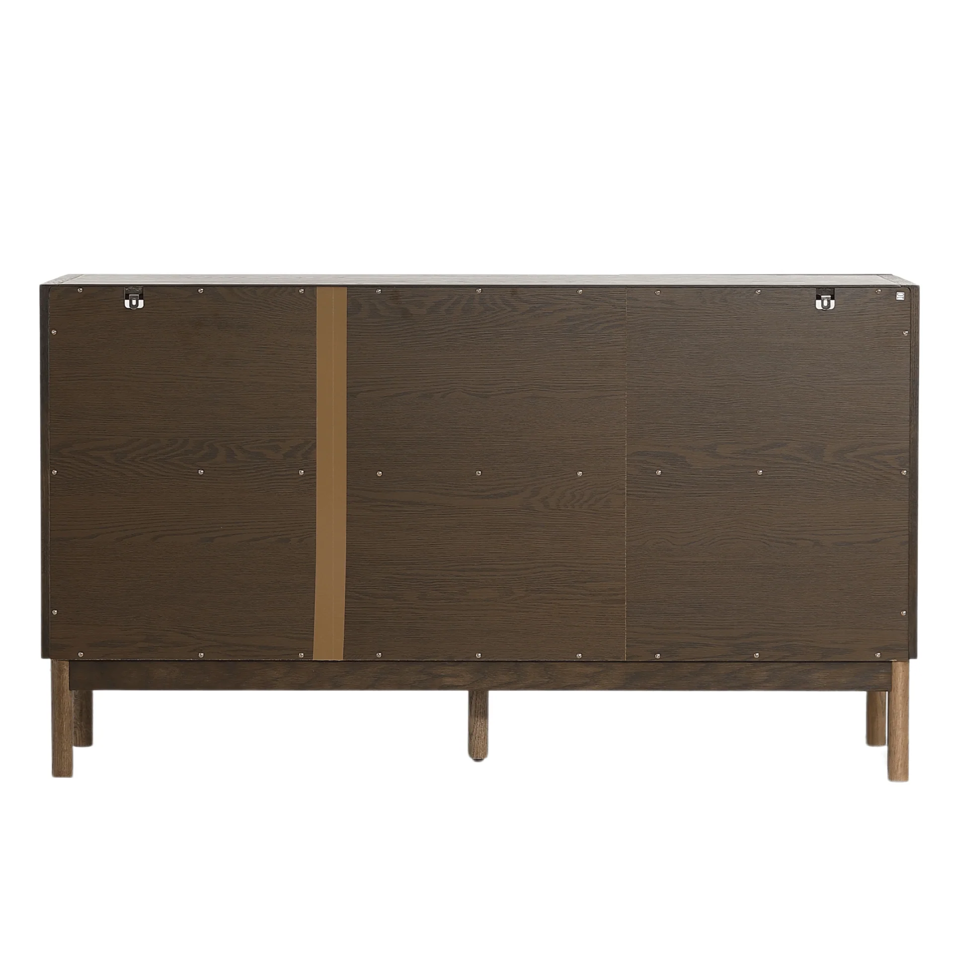 Havana  Buffet/armoire en verre en chêne fumé avec 3 portes - 80x40x140 cm - Image 6