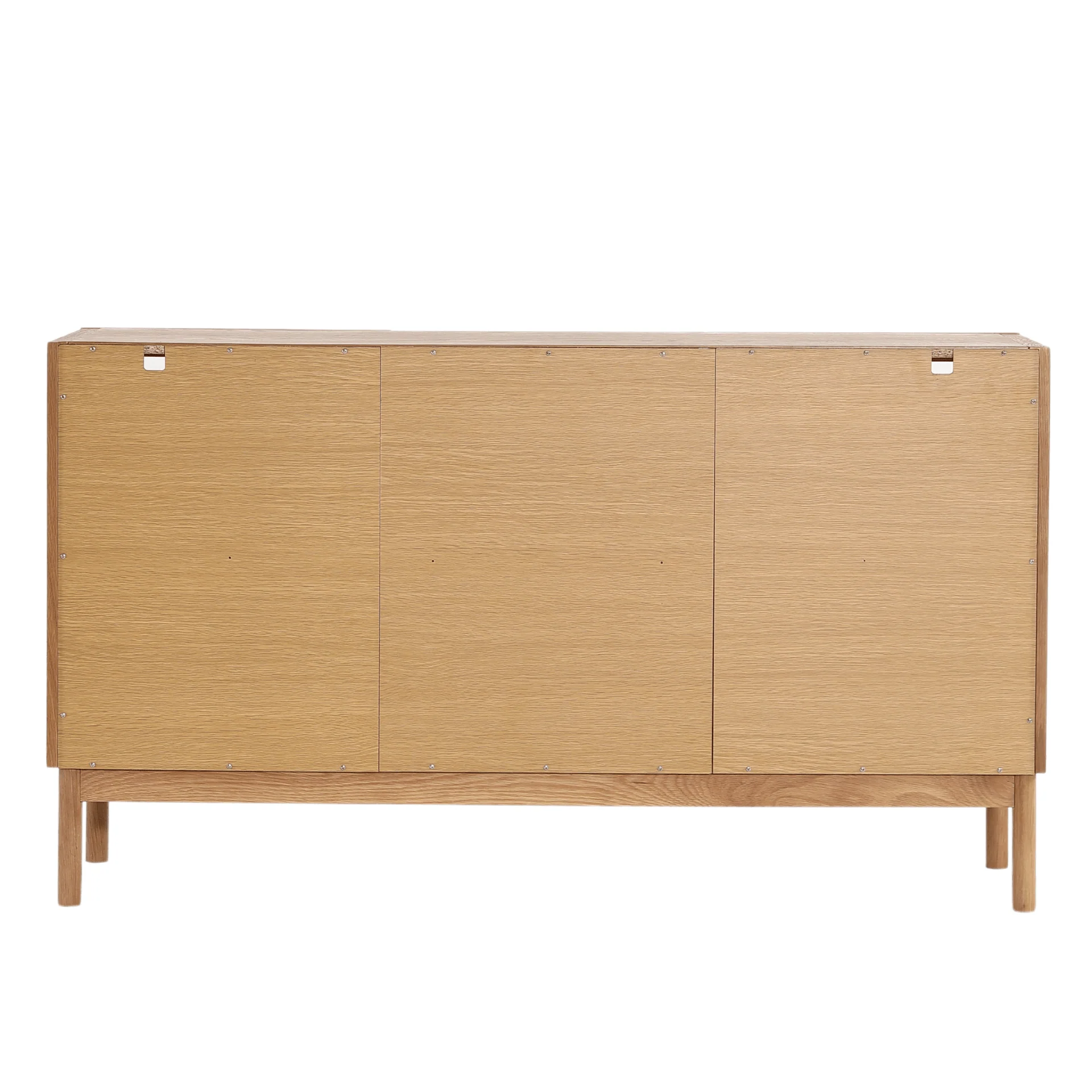 Havana Buffet/armoire en verre en chêne avec 3 portes - 80x40x140 cm - Image 7