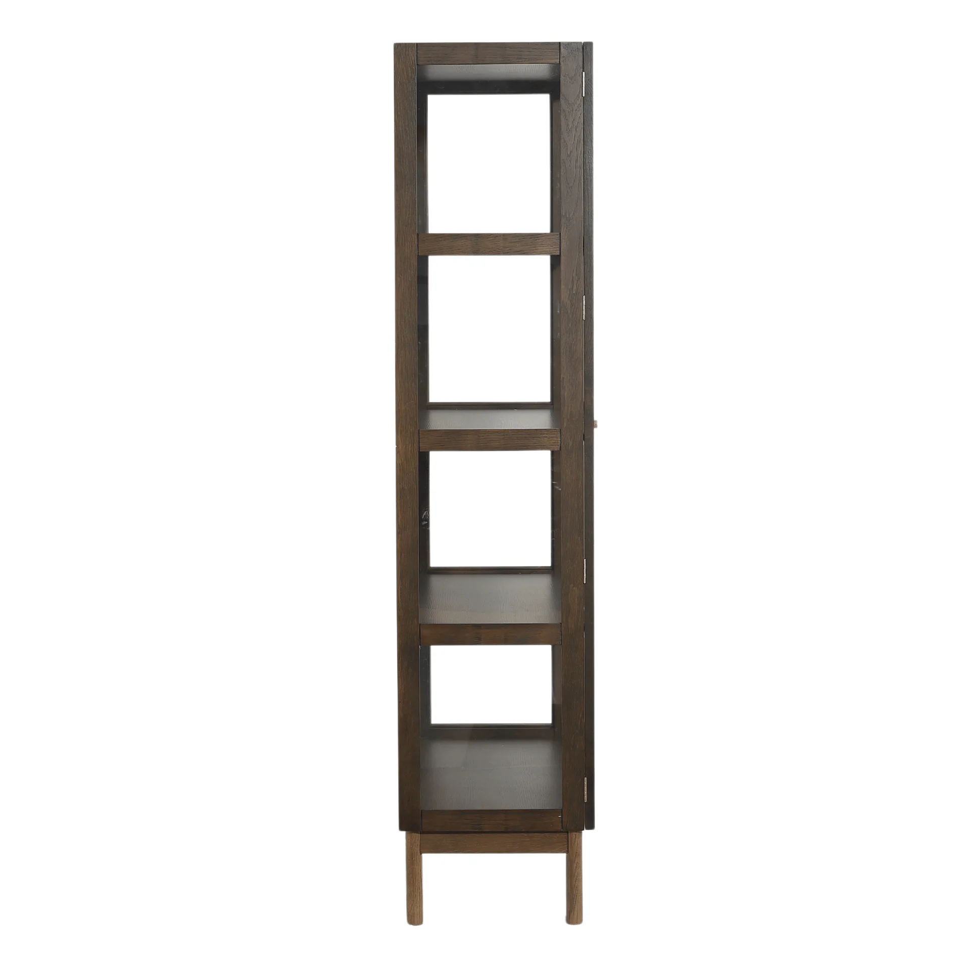 Havana - Vitrine en chêne fumé avec 2 portes - 180 x 40 x 100 cm - Image 7