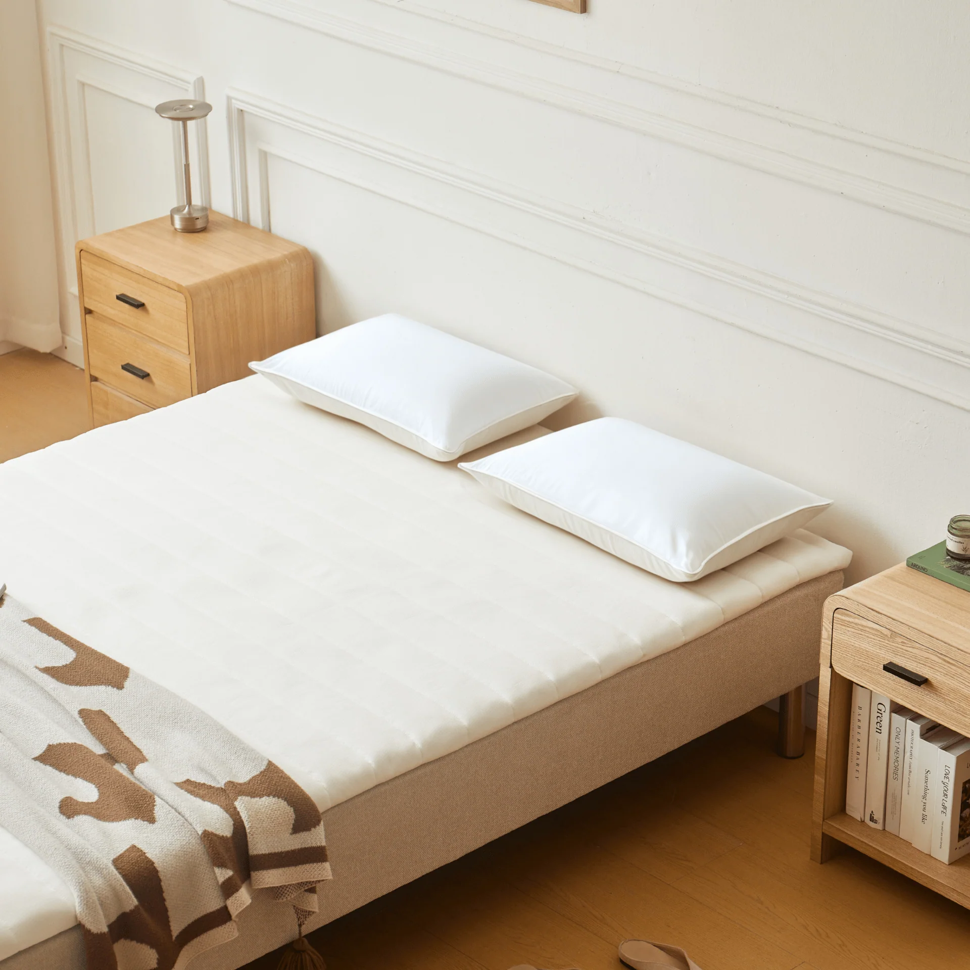 Henry surmatelas blanc en mousse PU 140x200x4 cm - Image 4