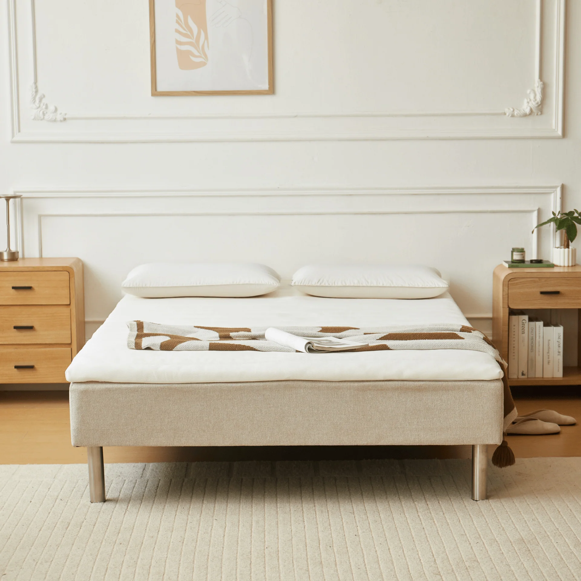 Henry surmatelas blanc en mousse PU 140x200x4 cm - Image 5