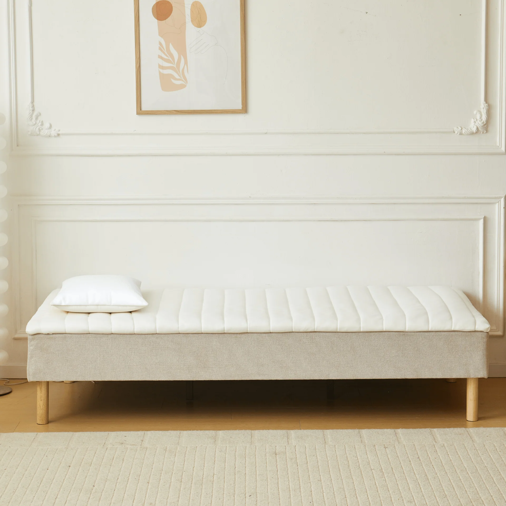 Henry surmatelas blanc en mousse PU 90x200x4 cm - Image 4