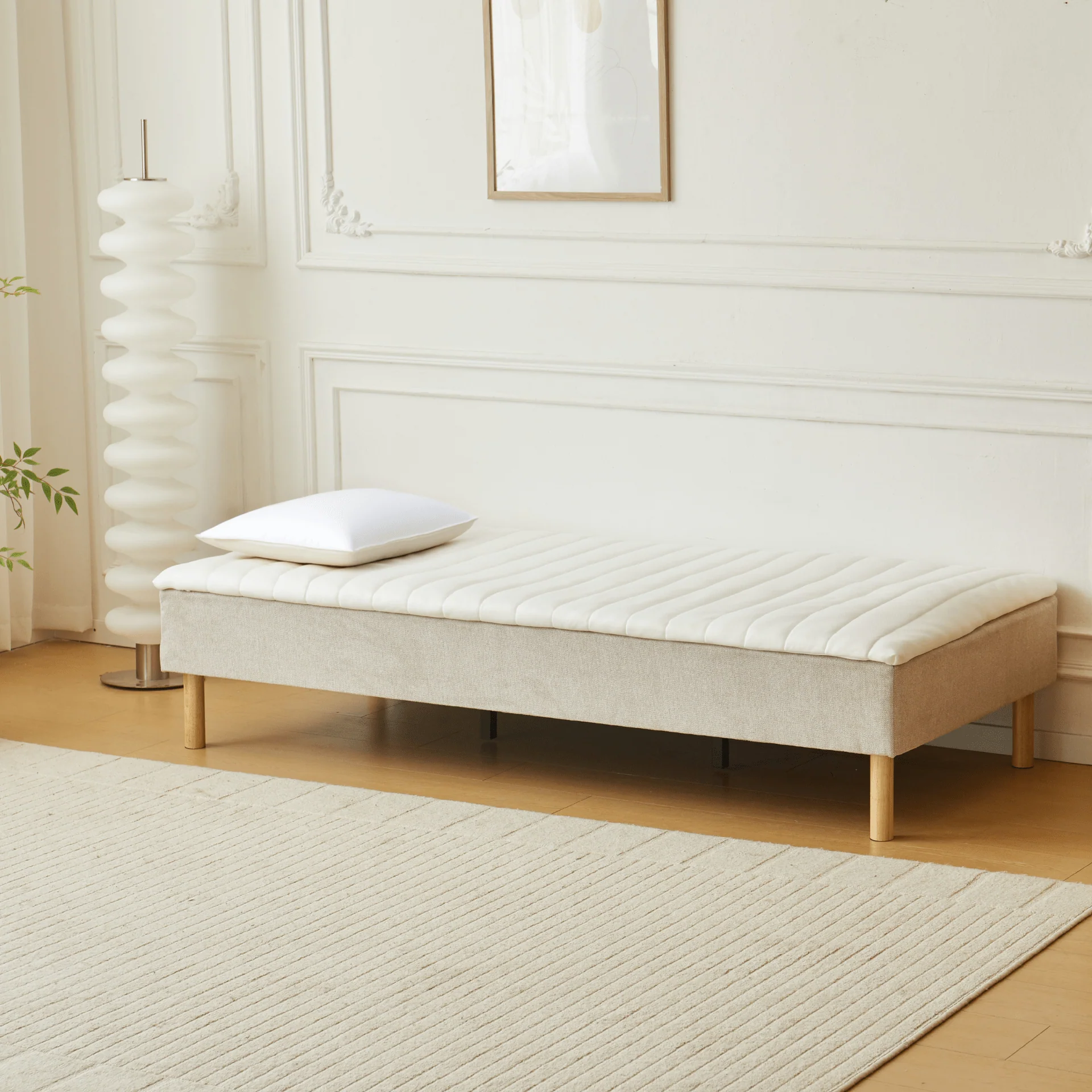 Henry surmatelas blanc en mousse PU 90x200x4 cm - Image 5