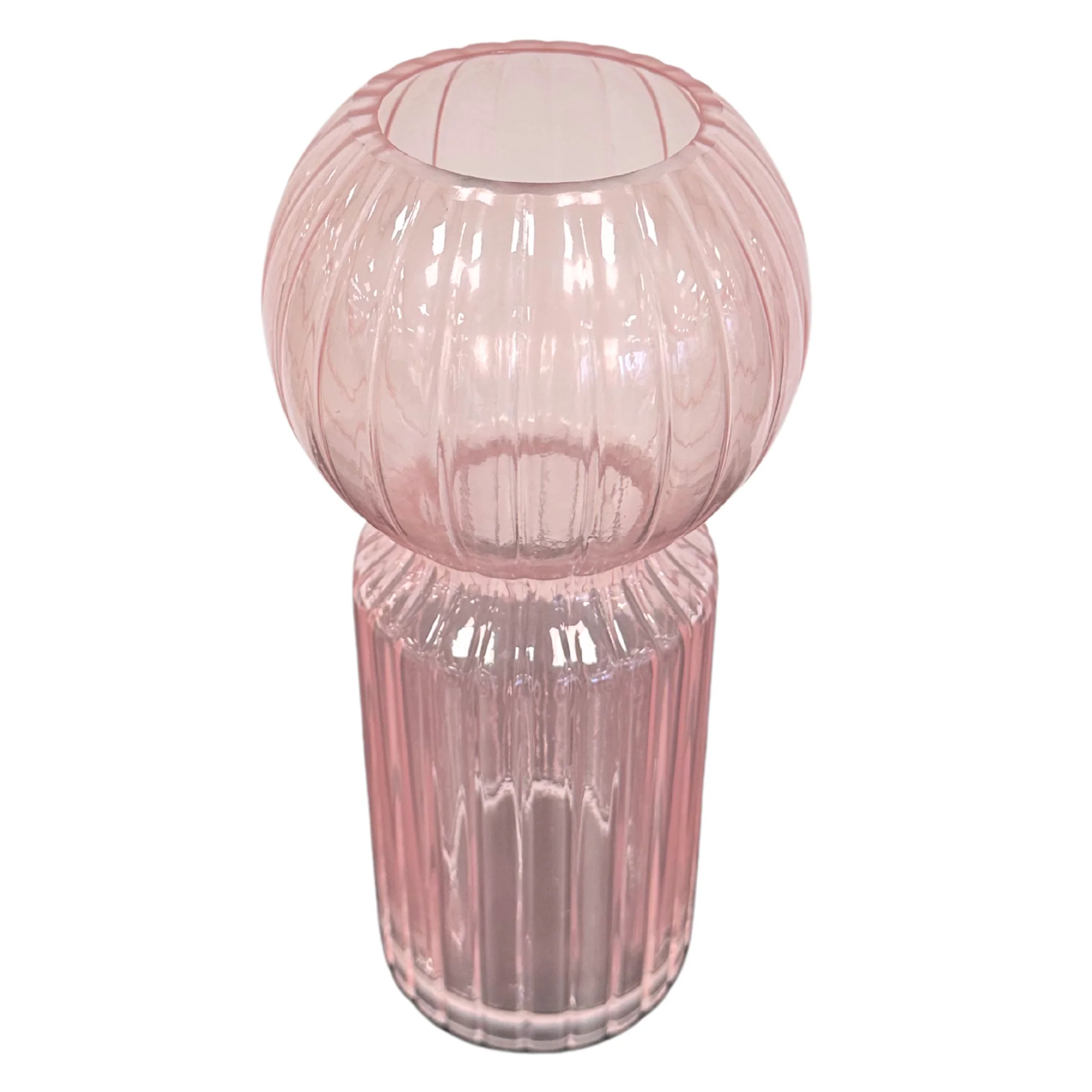 Hera - Vase en verre rose 23 cm - Image 2